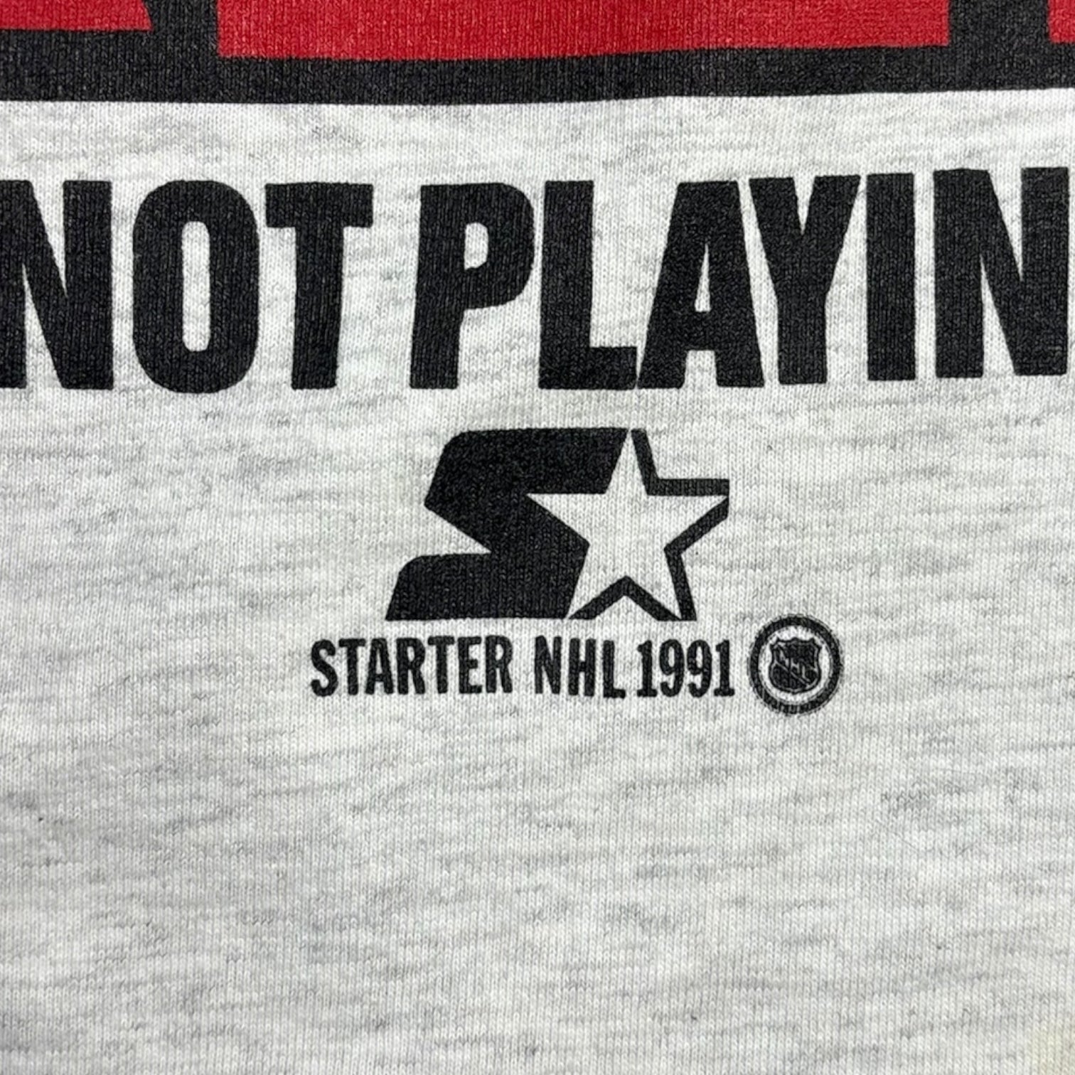 1991 Chicago Black Hawks "Black And Red" T-Shirt