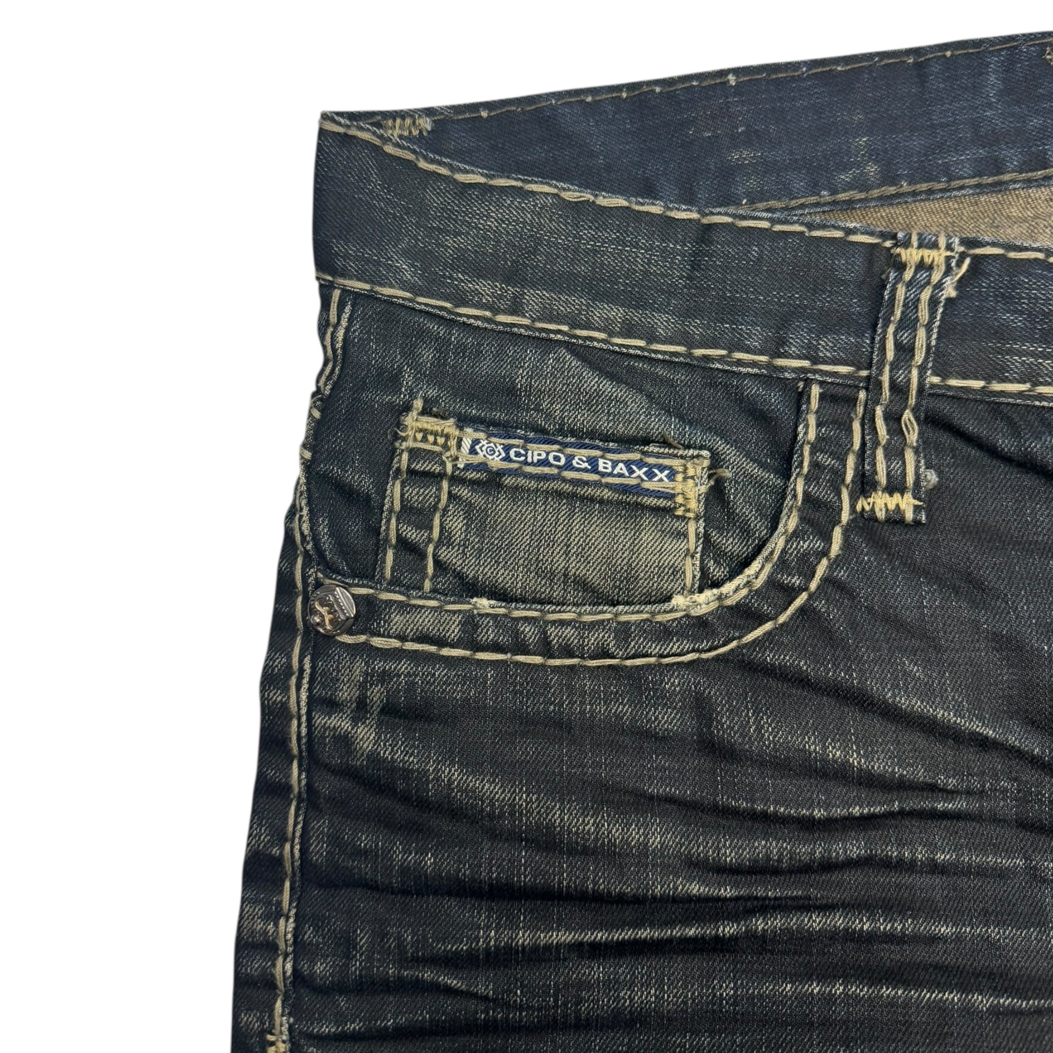 Y2K Cipo & Baxx Dark Wash Bottoms
