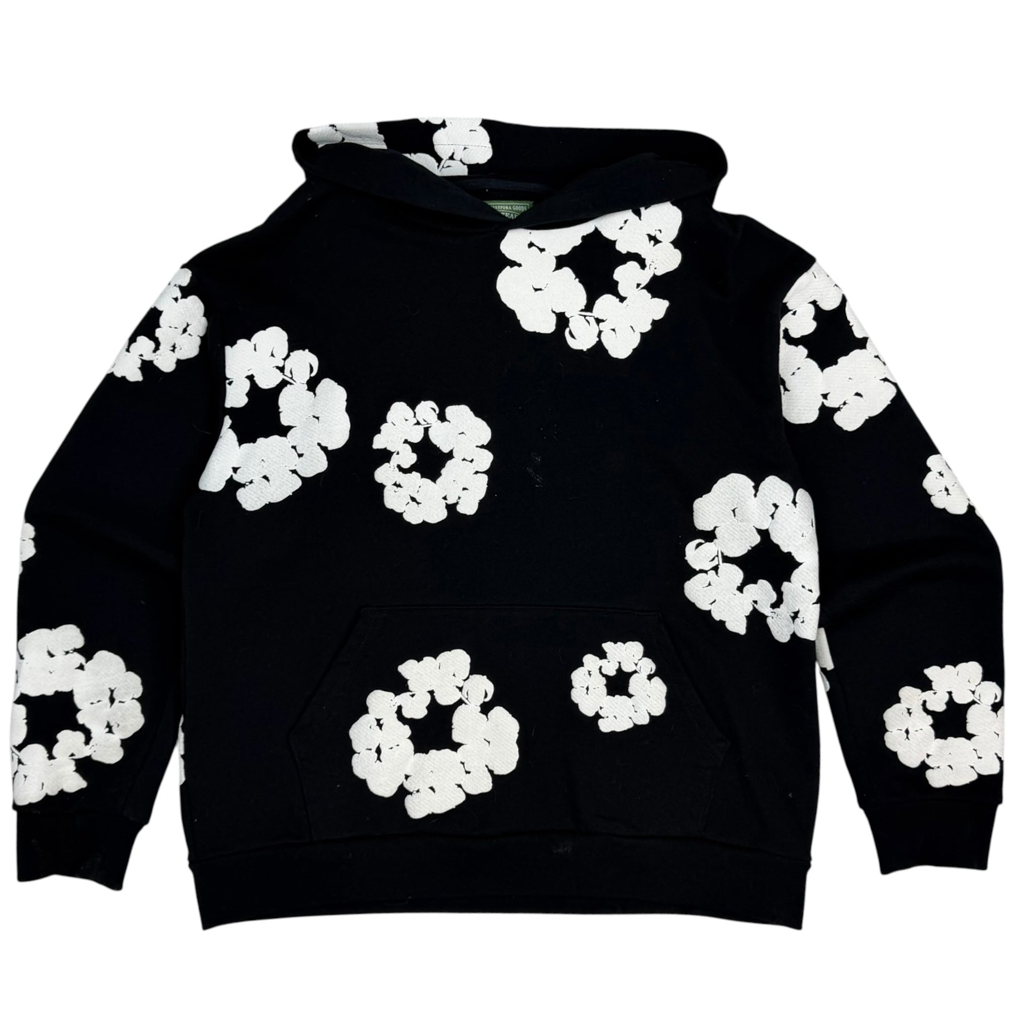 Denim Tears Cotton Wreath Hoodie Black