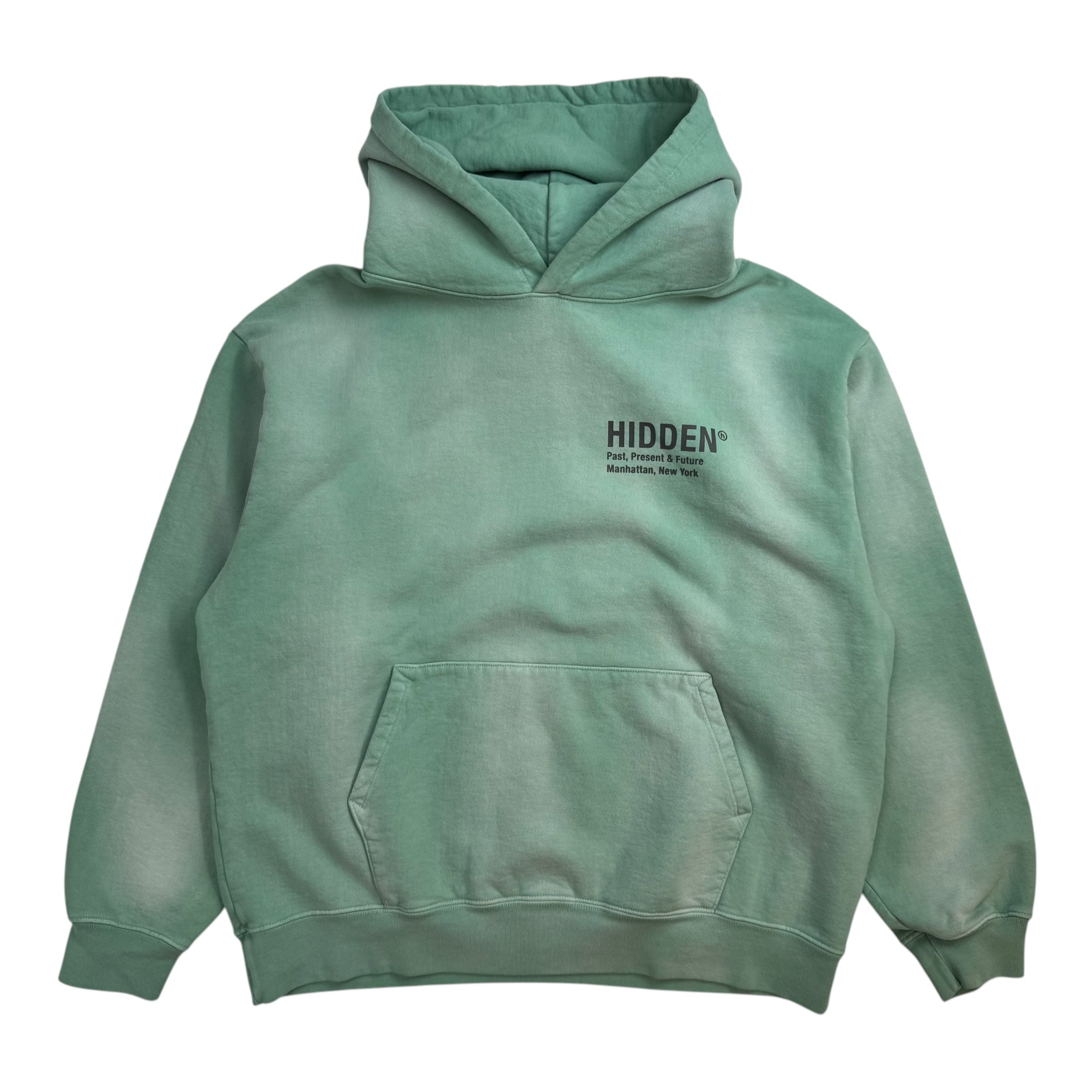 Hidden NY H Logo Vintage Wash Hoodie Green