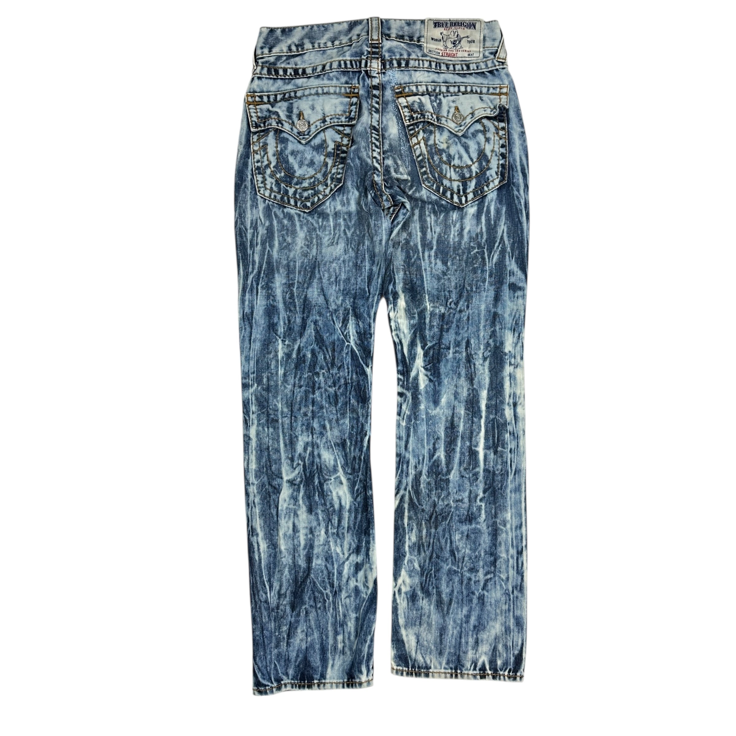 Vintage True Religion Acid Wash Denim Jeans
