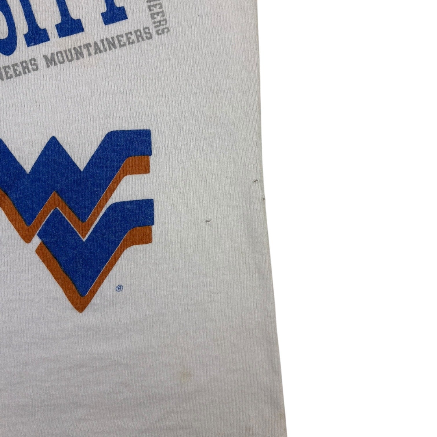 Vintage West Virginia University Mountaineers T-Shirt White