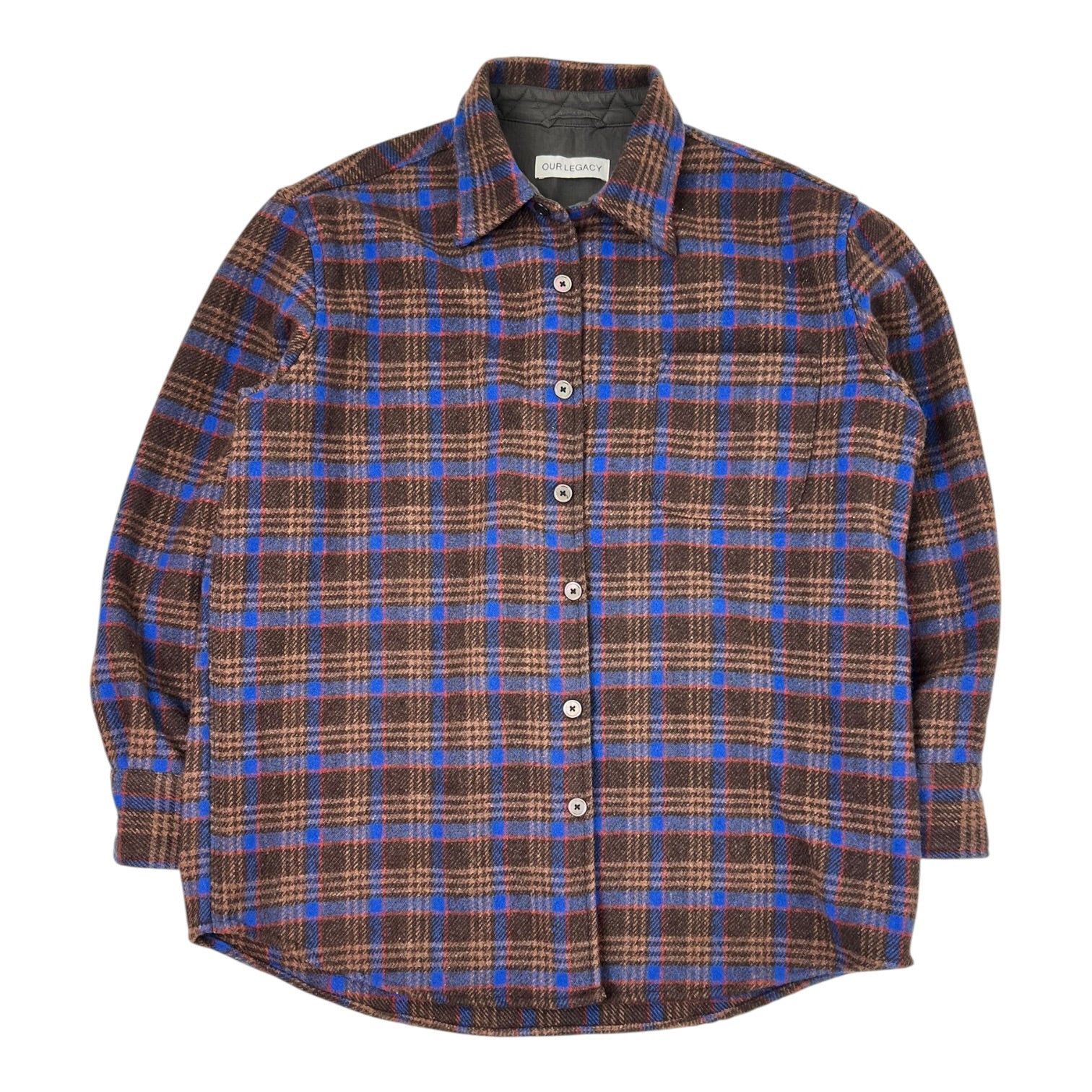 Our Legacy Above Button- Up Shirt Brown Pankow Check