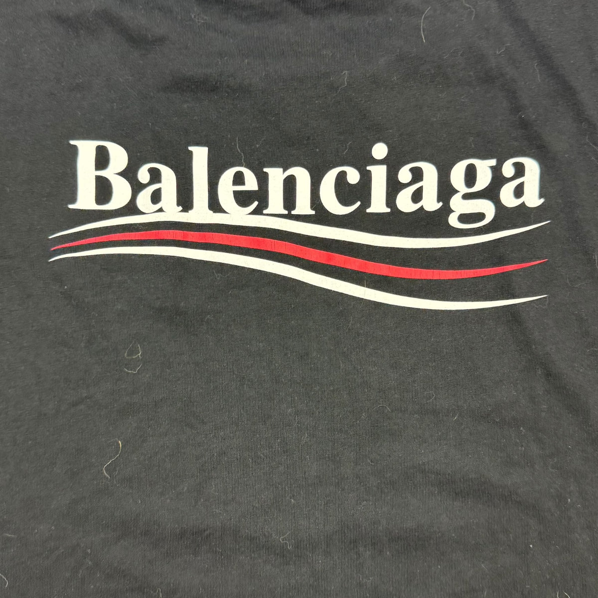 Balenciaga Political Campaign Tee Black