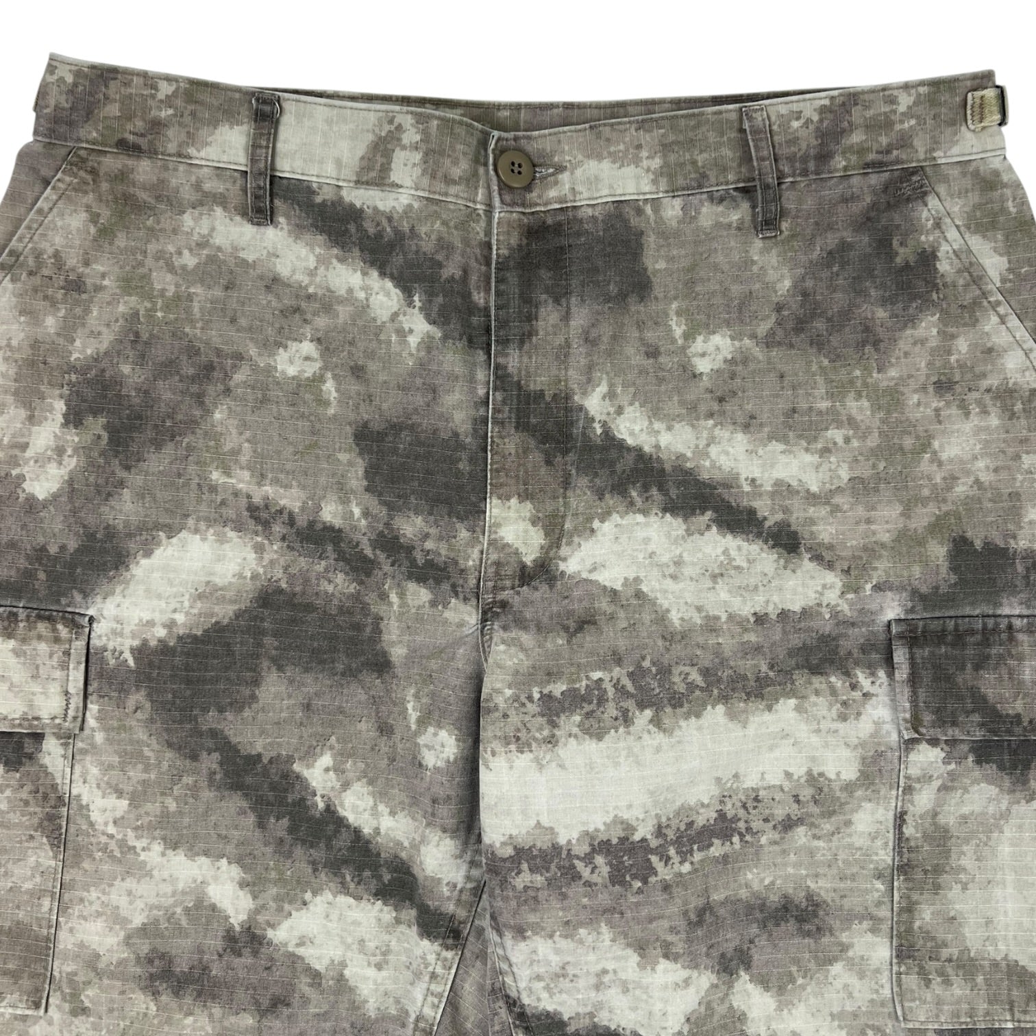 Vintage MFH US BDU Bermuda Shorts Grey Camouflage