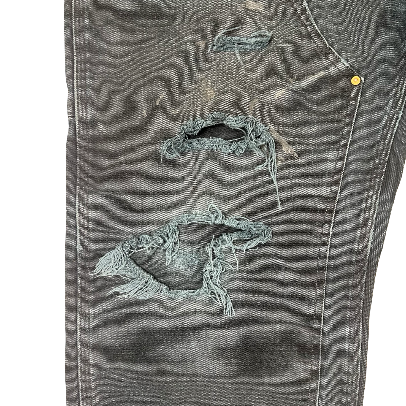 Vintage Distressed Carhartt Double Knee Pant Black