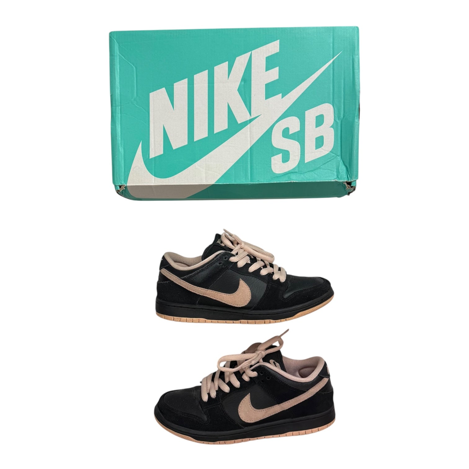 Nike SB Dunk Low Black Washed Coral (Used)