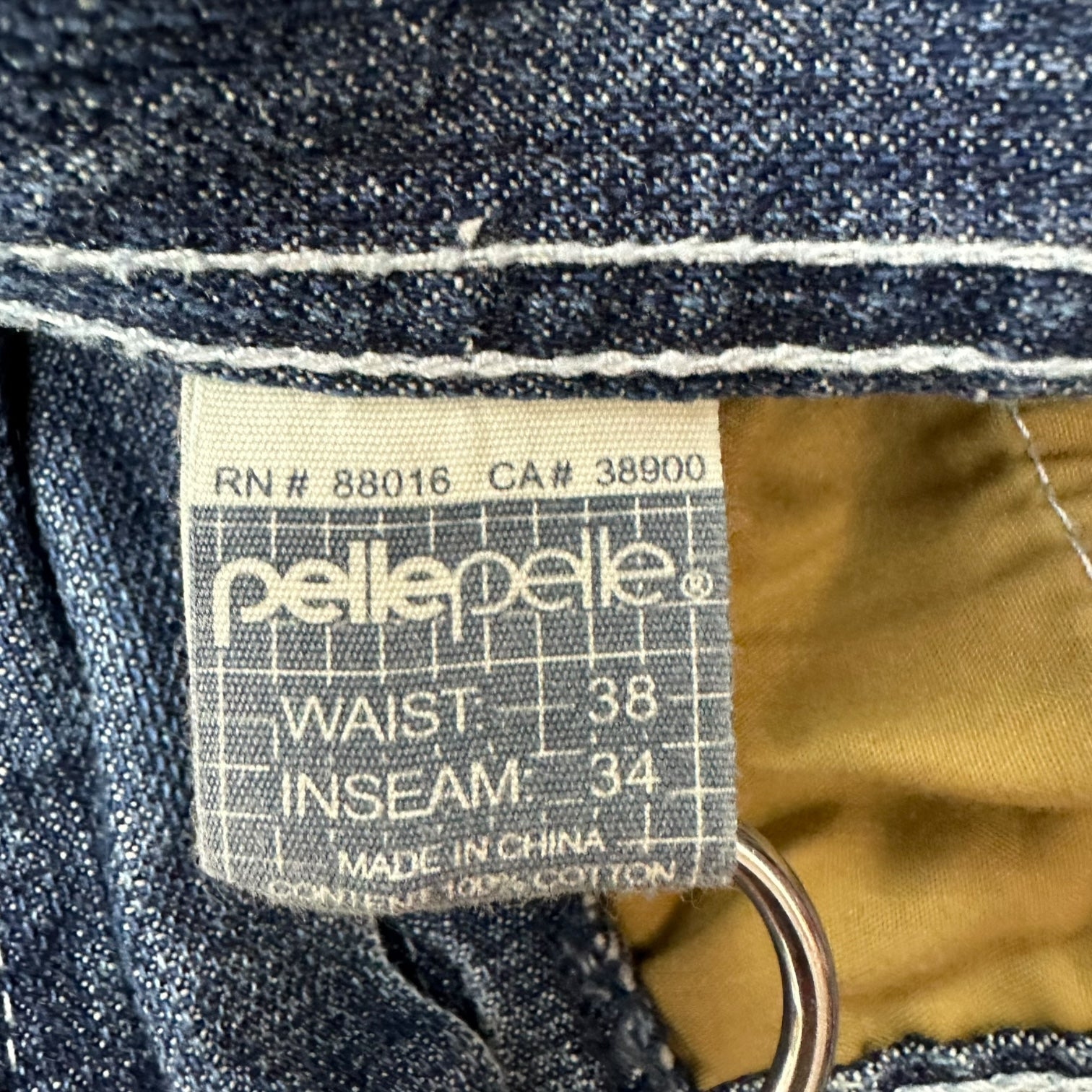 Vintage Y2K Pelle Pelle Dark Wash Denim Pants