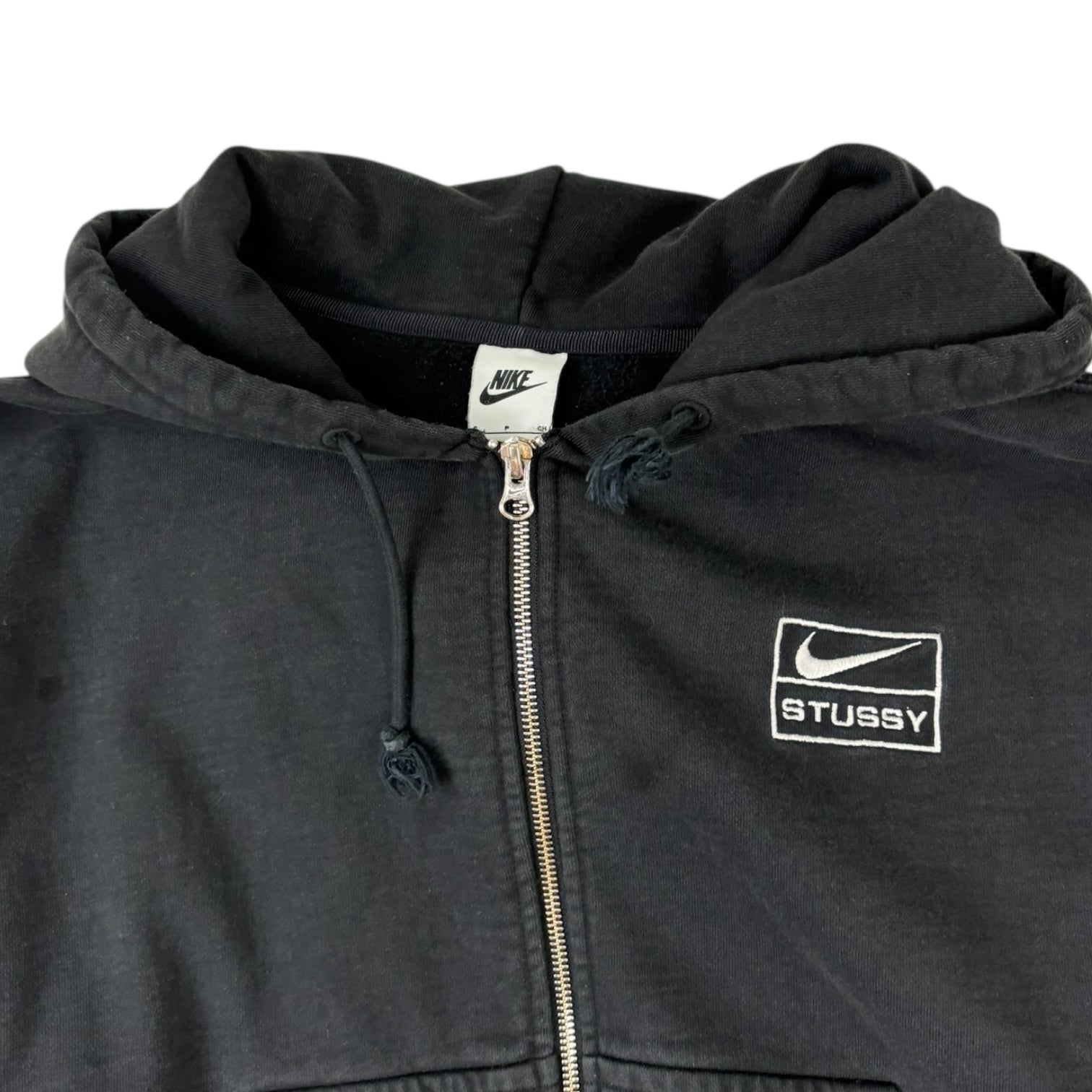 Stussy x Nike Fleece Zip-Up Hoodie Black