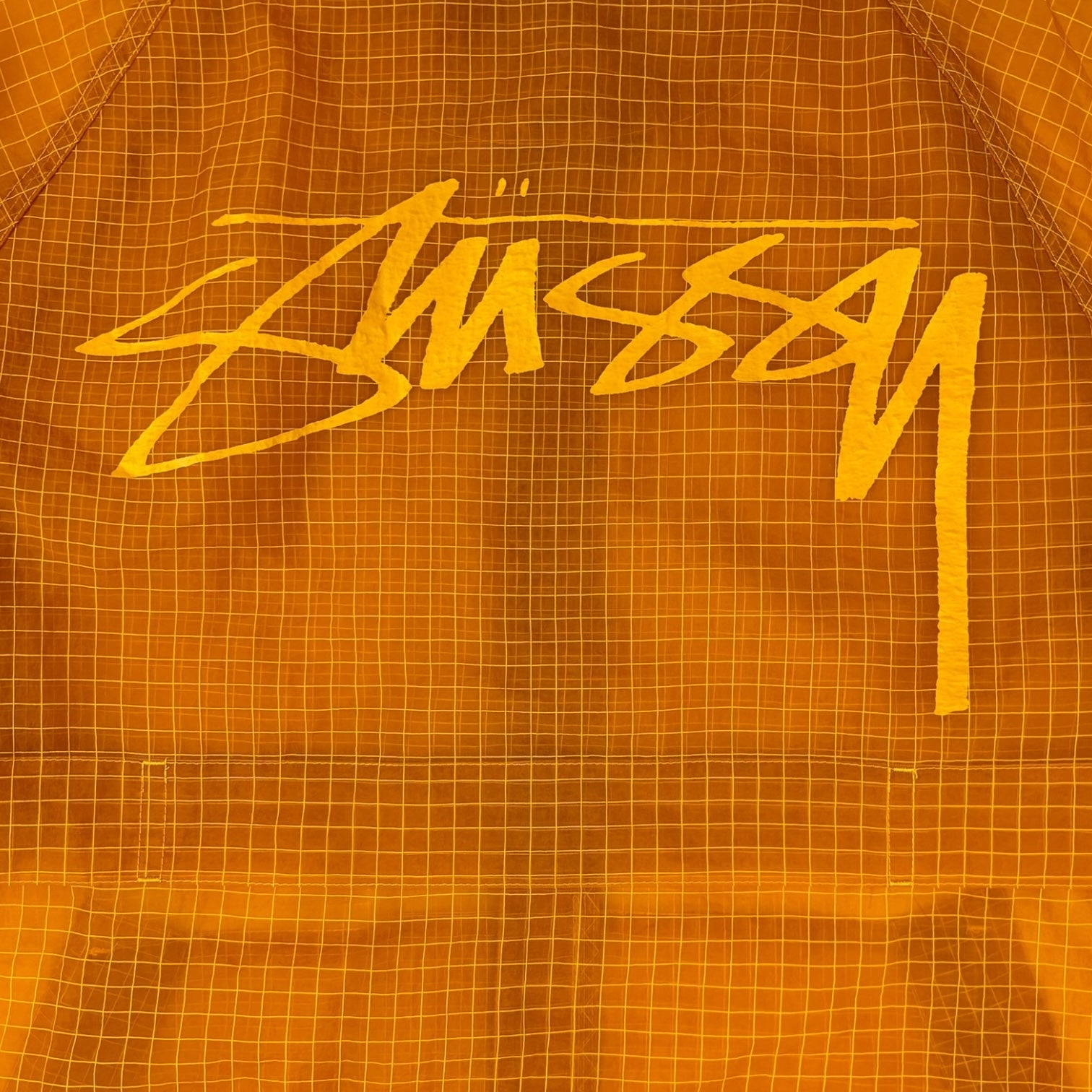 Stussy Beach Ripstop Transparent Shell Jacket Golden Yellow