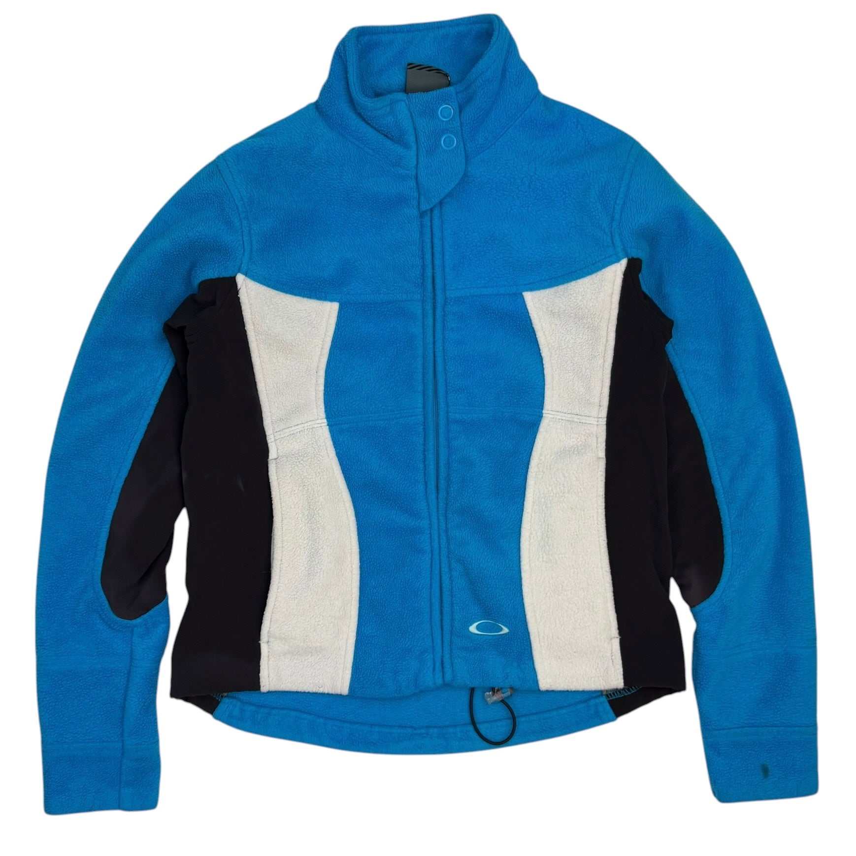 (W) Vintage Oakley Fleece Track Jacket Blue