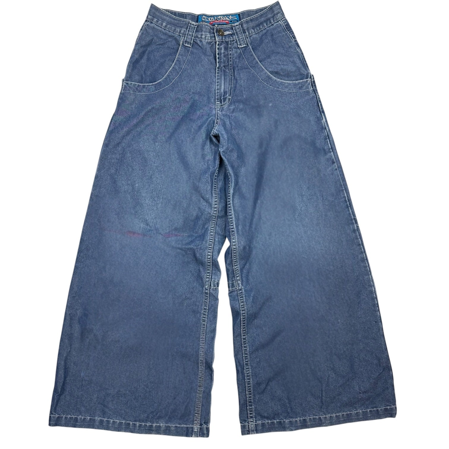 Vintage Y2K JNCO Jeans Kangaroo Wide Legs Pants Dark Wash