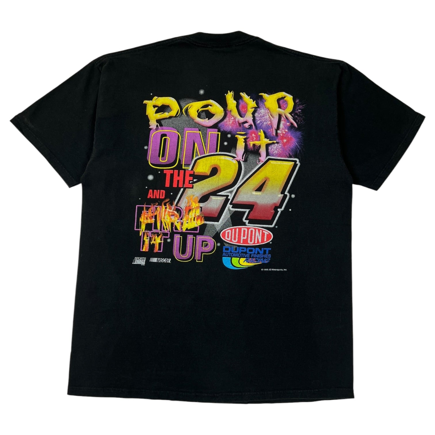 Nascar Jeff Gordon “Setting The Night On Fire” 50th Anniversary T-Shirt Black