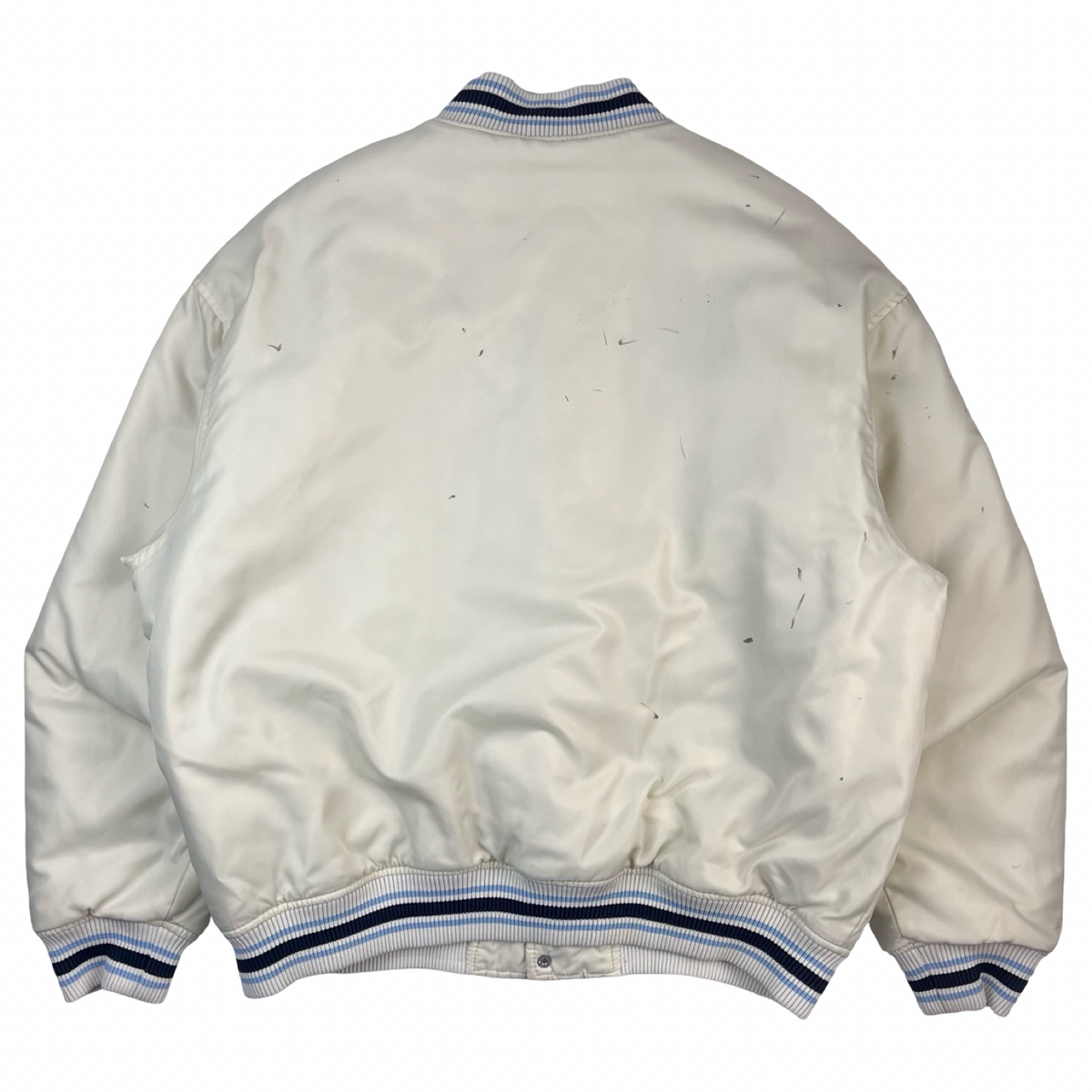 Supreme Mitchell & Ness Camo Logo Varsity Jacket White