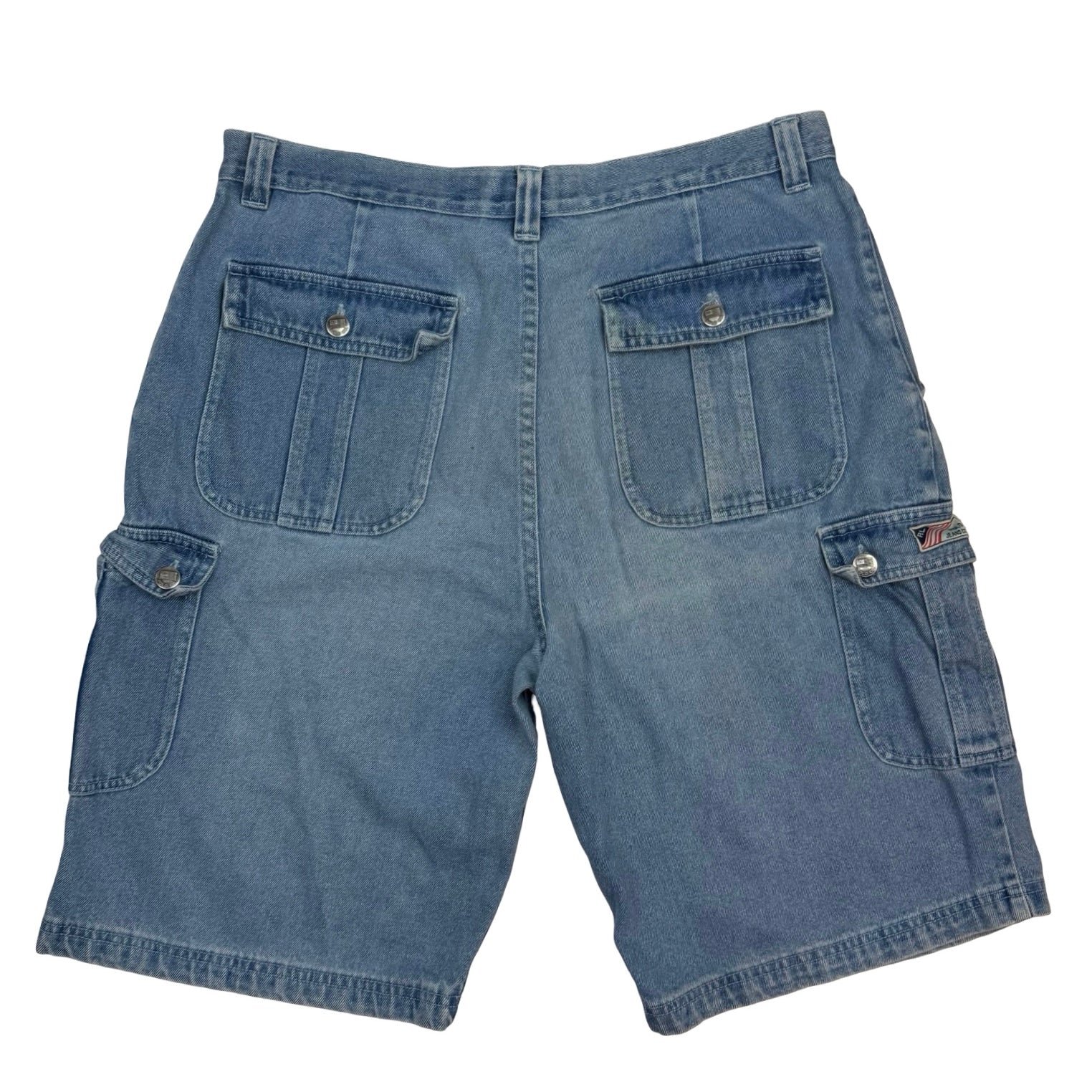 Vintage Polo Ralph Lauren Jeans Flag Denim Shorts Blue