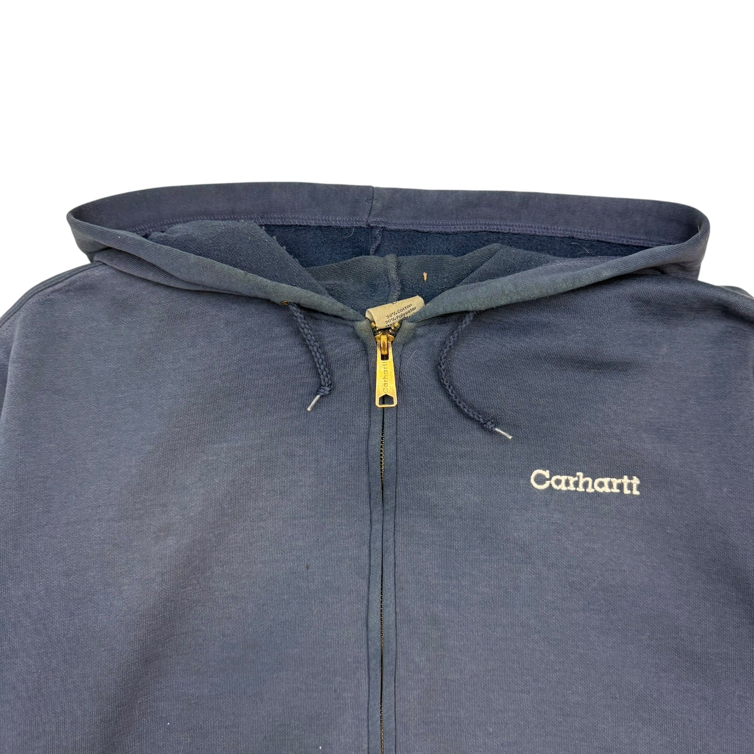 Vintage Carhartt Zip Up Sweater Blue