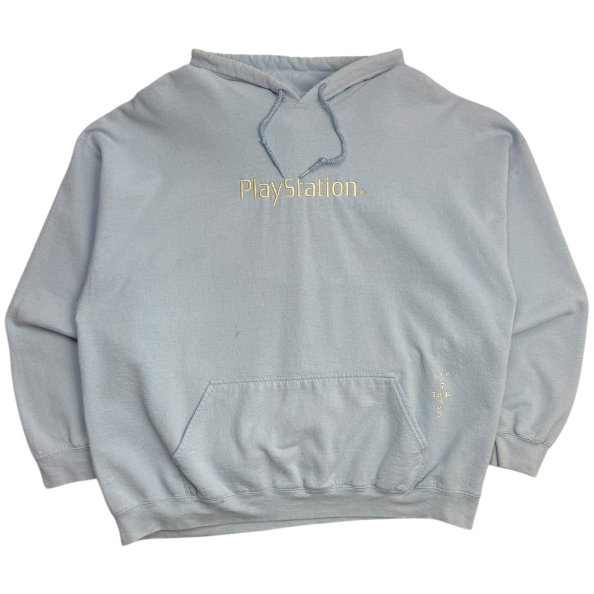 Travis Scott Cactus Jack x Playstation Motherboard Hoodie Baby Blue