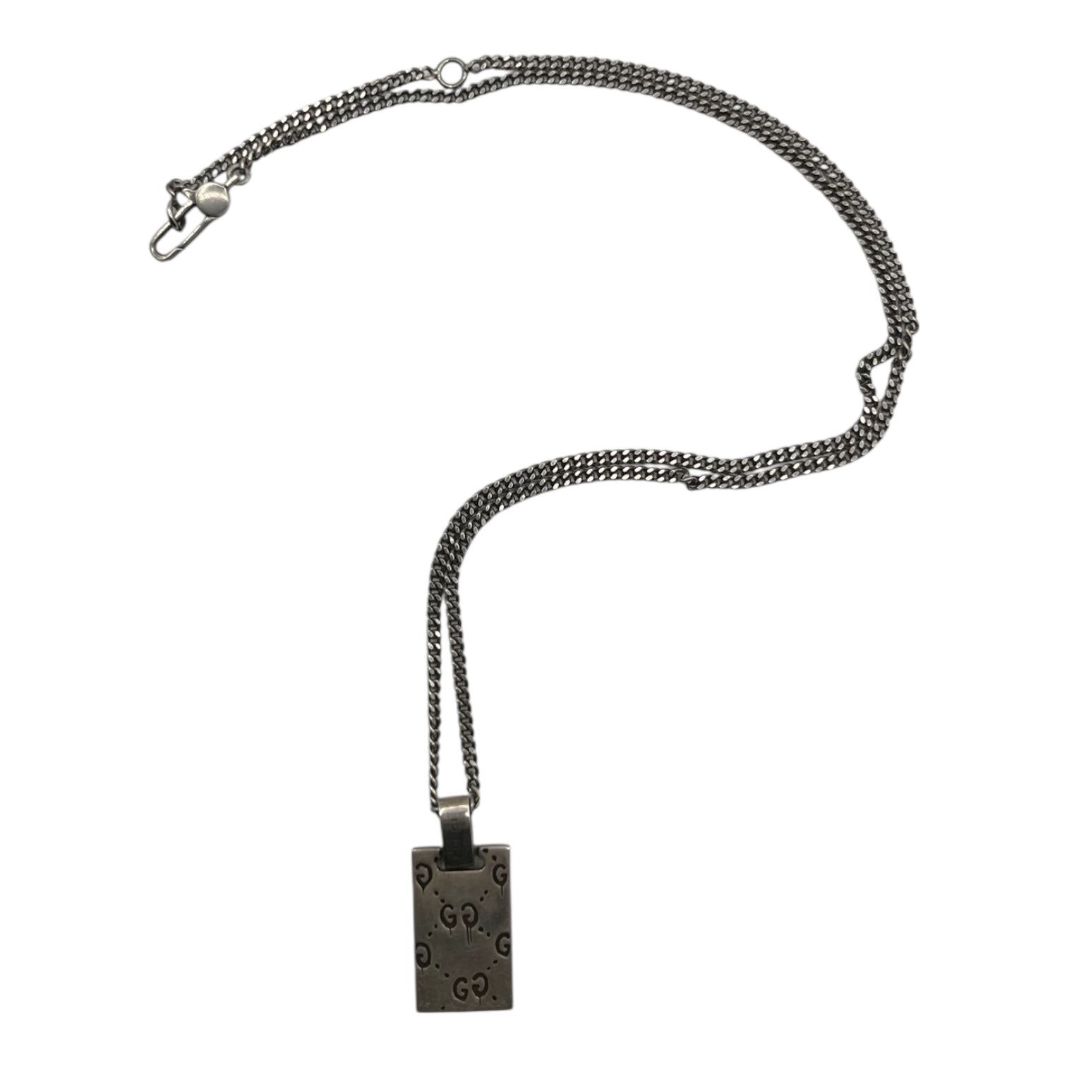 Gucci Skull Pendant Necklace Silver