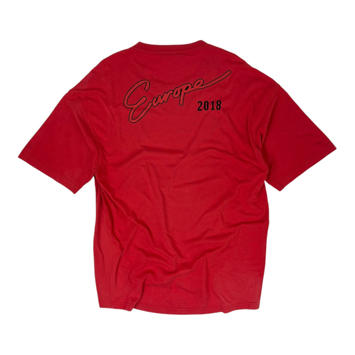 Balenciaga Europe 2018 Pocket Tee Red