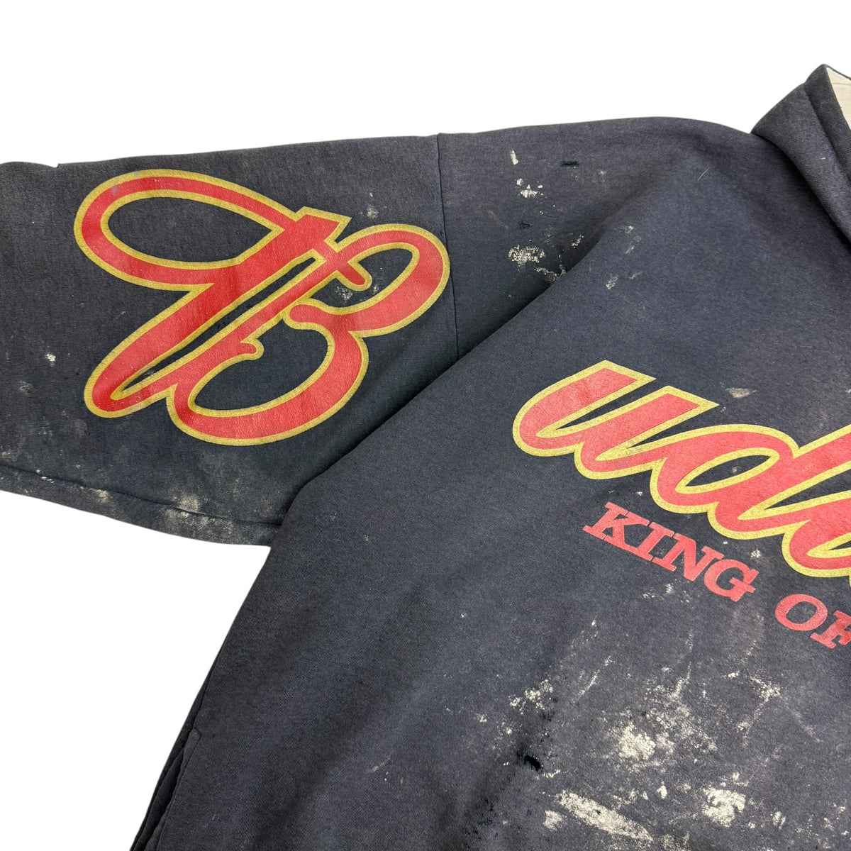 2003 Budweiser King Of Beers Spellout Hoodie Black
