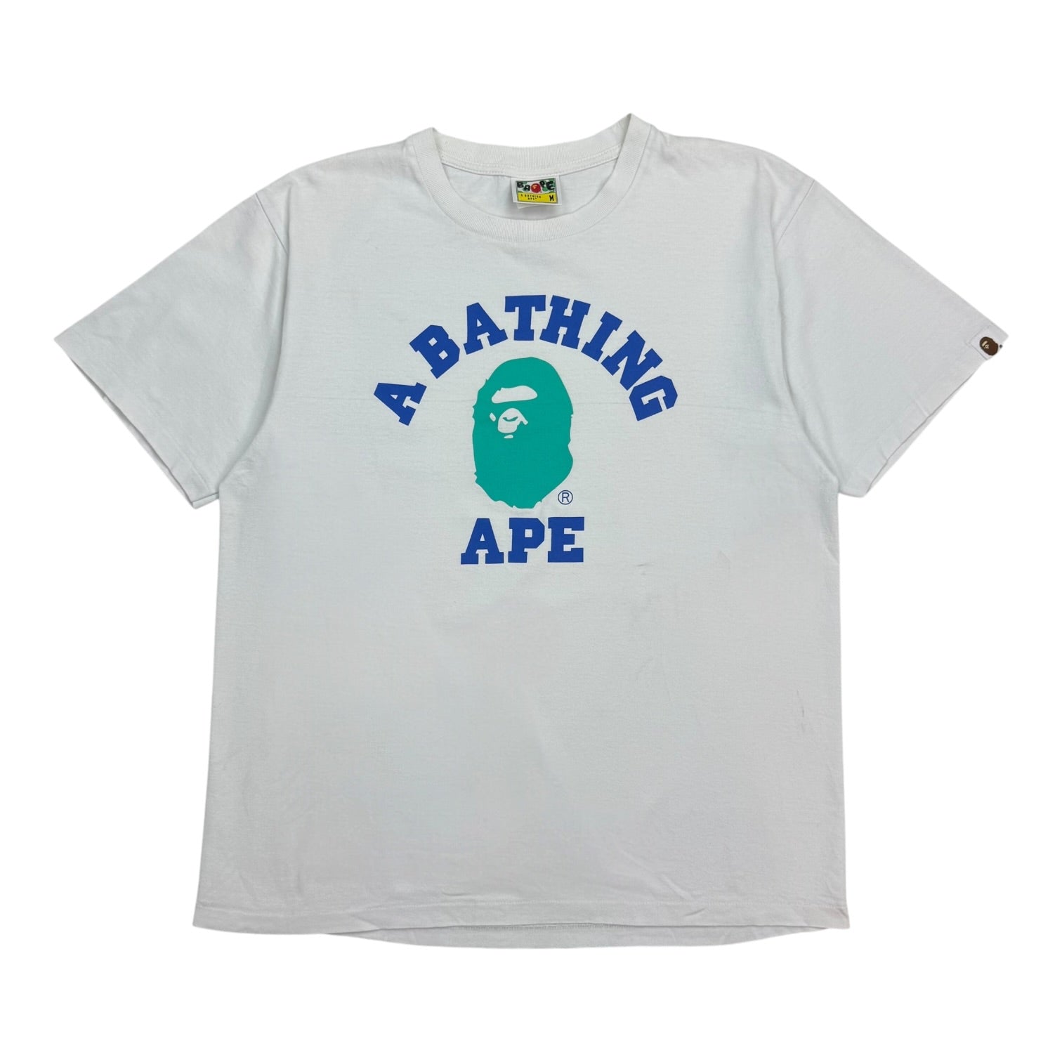 A Bathing Ape Bape College Tee White