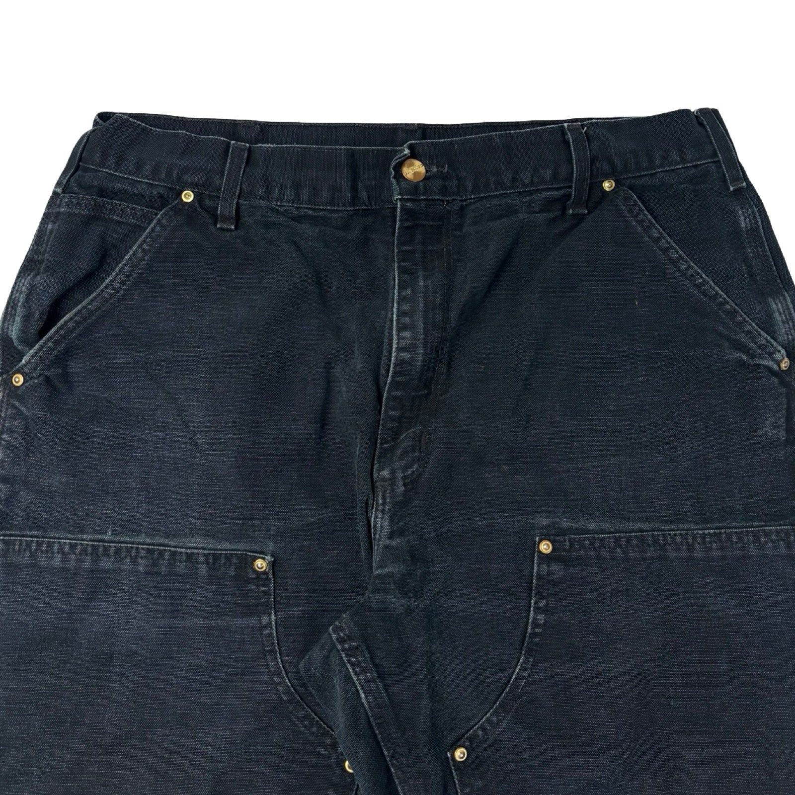Carhartt Double Knee Work Pants Washed Black