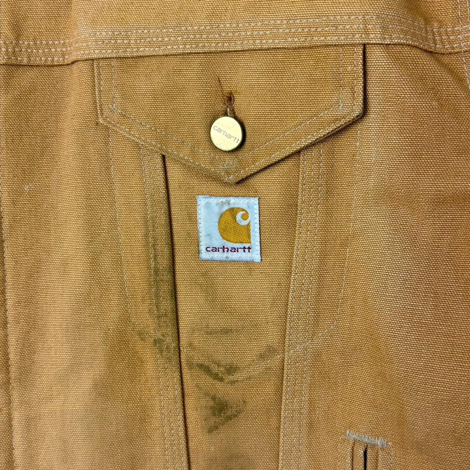 Vintage Carhartt Trucker Jacket Dark Tan