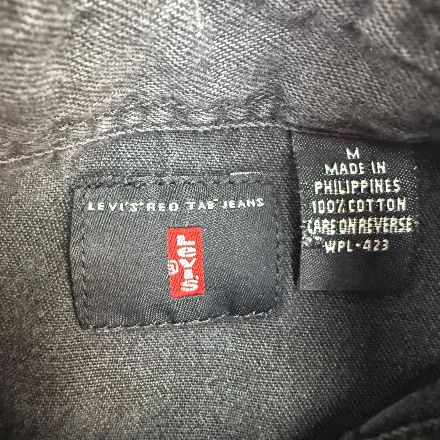 Vintage Levi’s Snap Button Denim Shirt Black