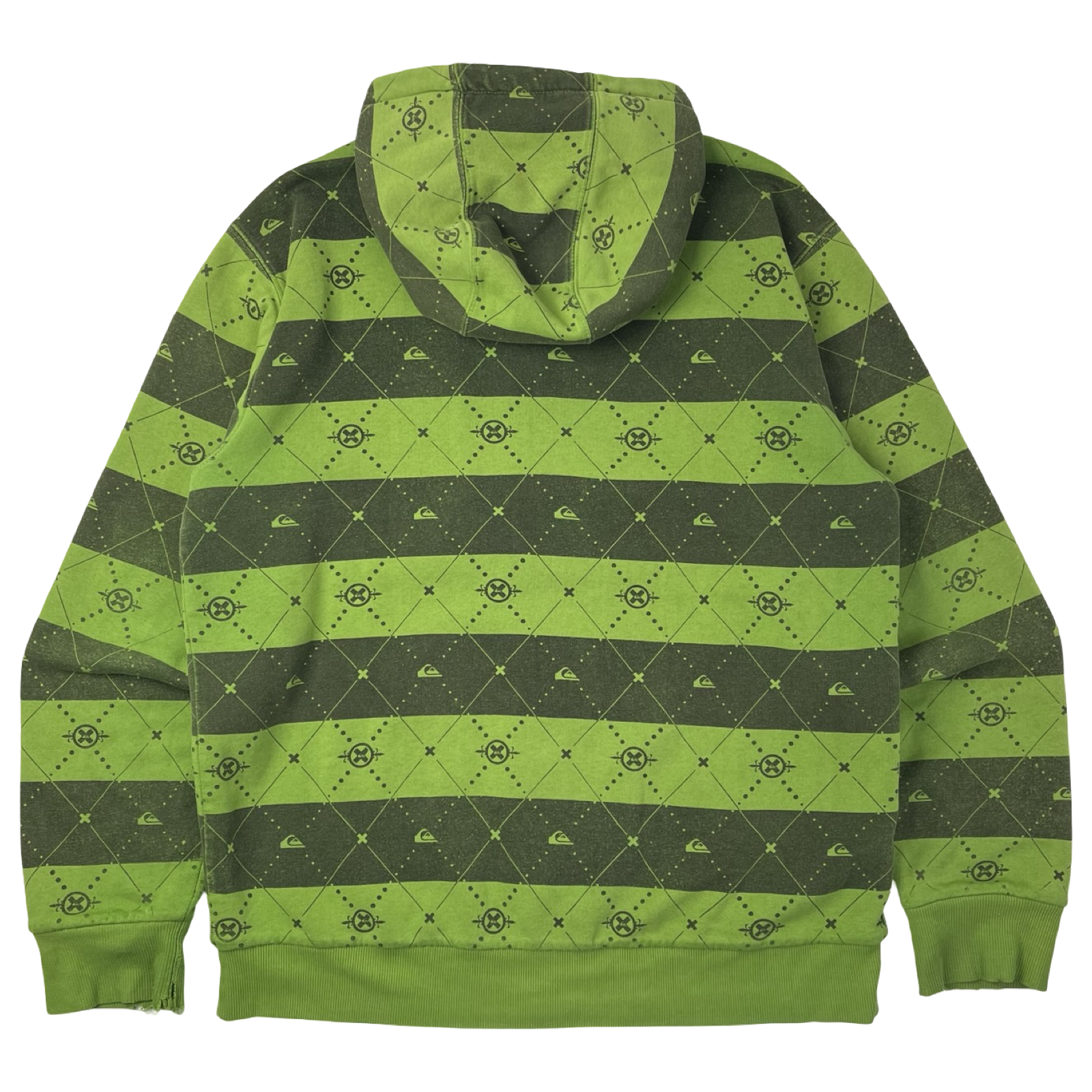 Vintage Y2K Quiksilver Striped Lined Hoodie