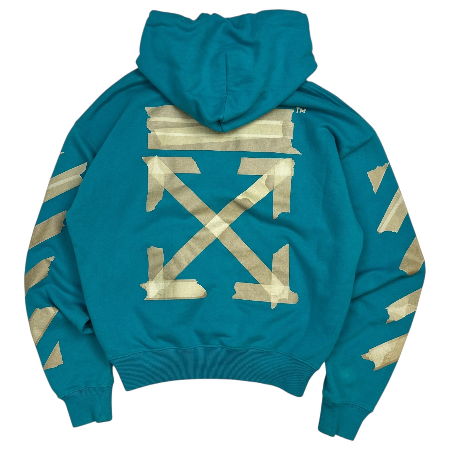 Off-White Arrows Hoodie Petrol Blue