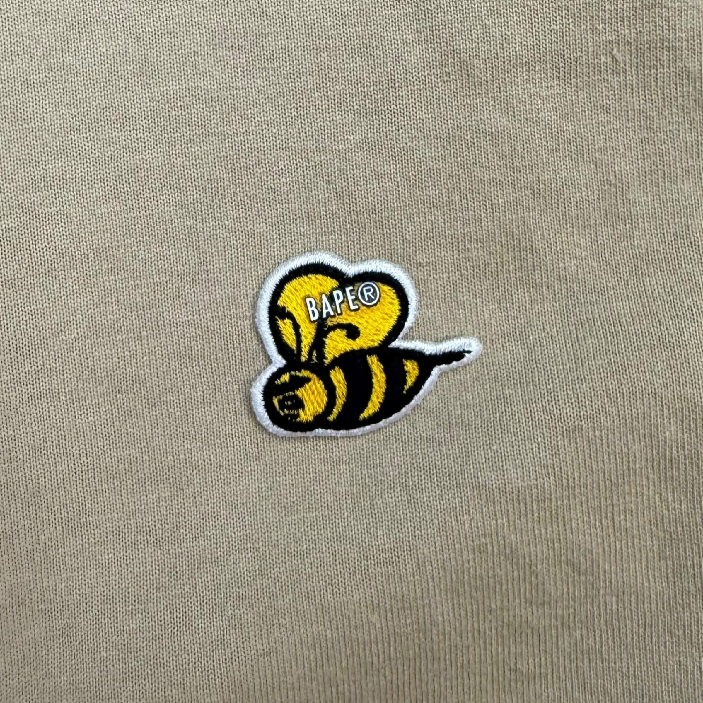 Bape Bee One Point L/S Tee Tan