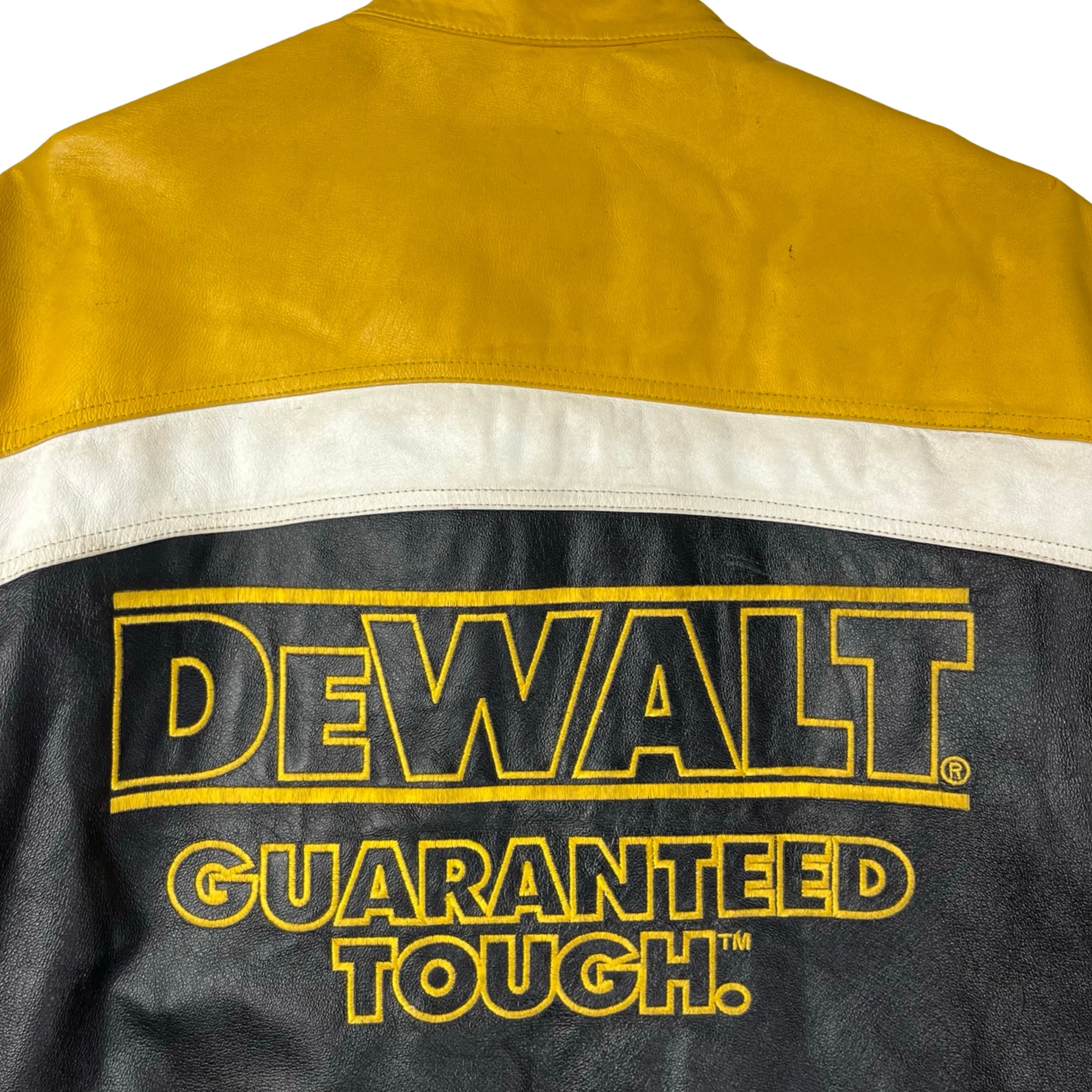 Vintage Chase Authentics Matt Kenseth Leather Dewalt NASCAR Jacket