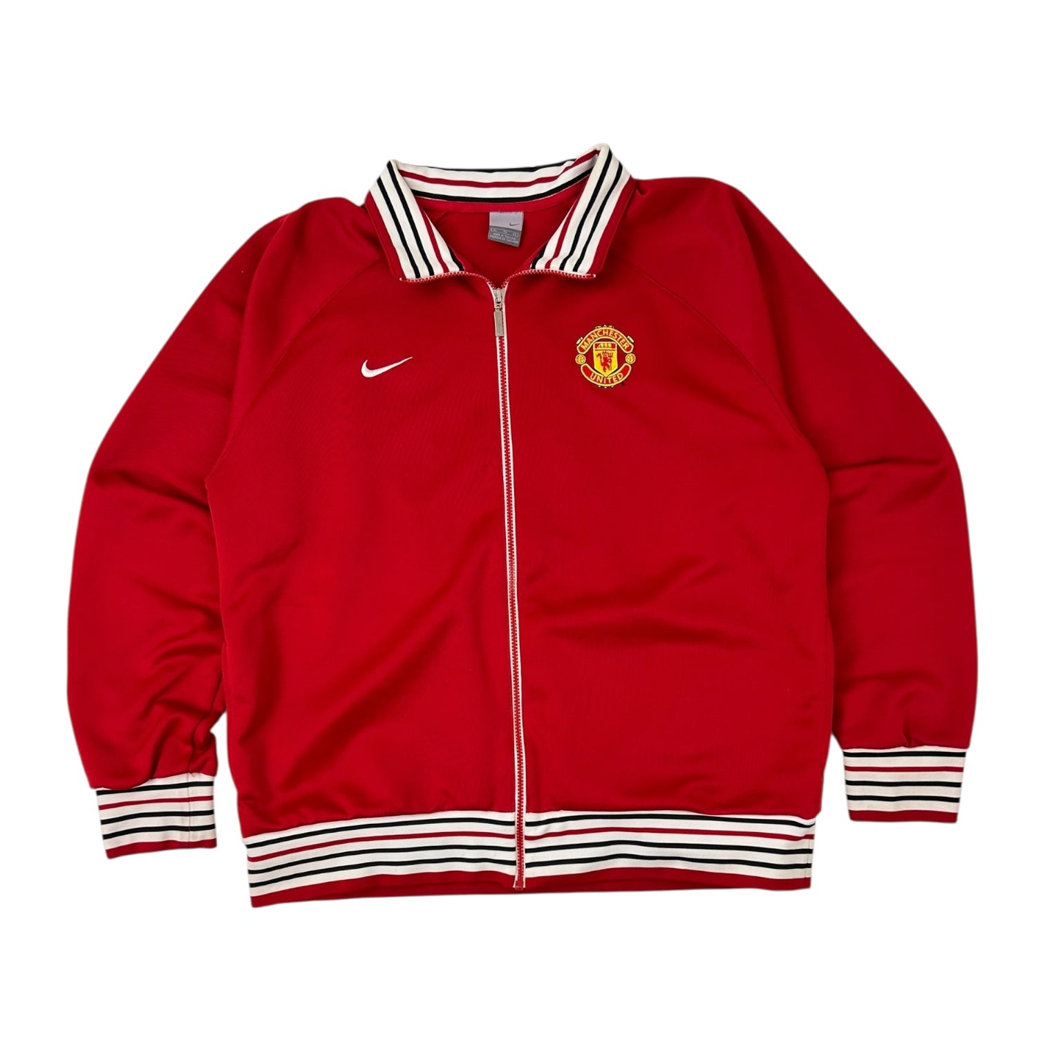 Vintage Nike Manchester United Track Jacket Red