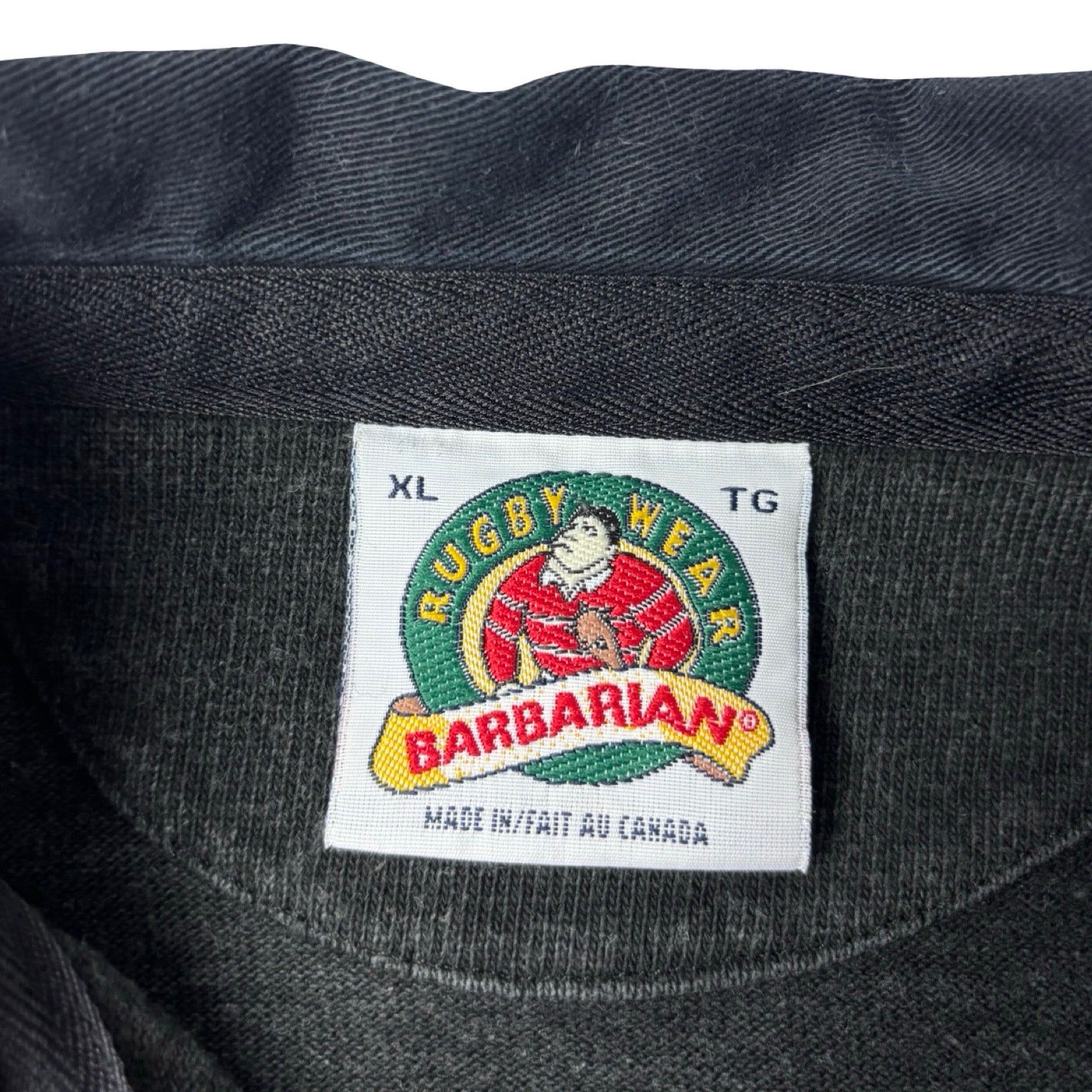 Vintage Barbarian Rugby Wear New Zealand Polo Grey