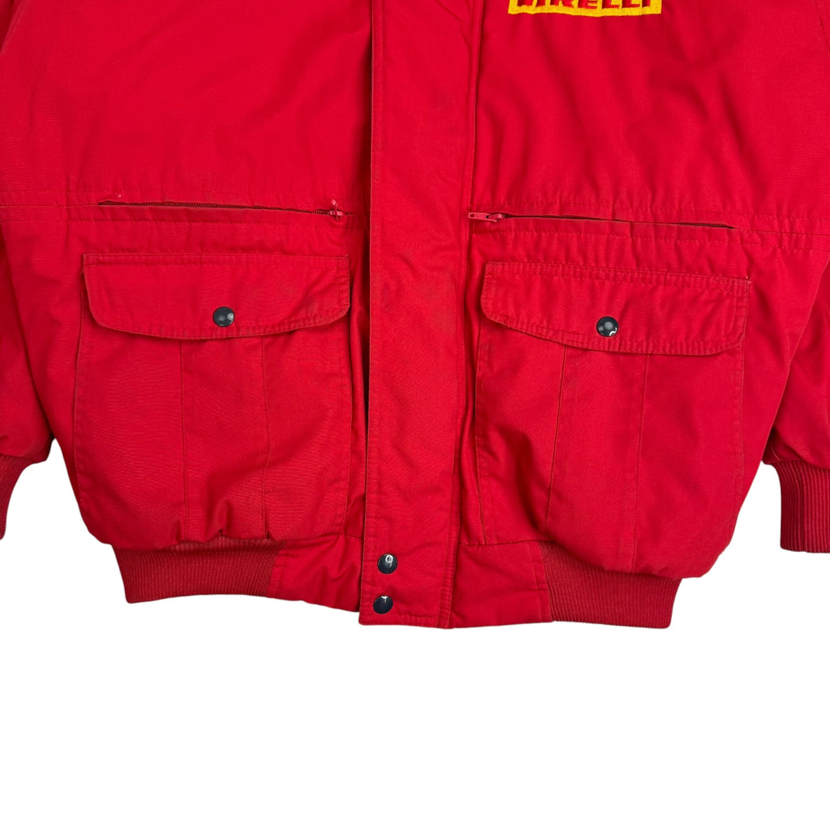 Vintage Pirelli Tires Racing Jacket Red