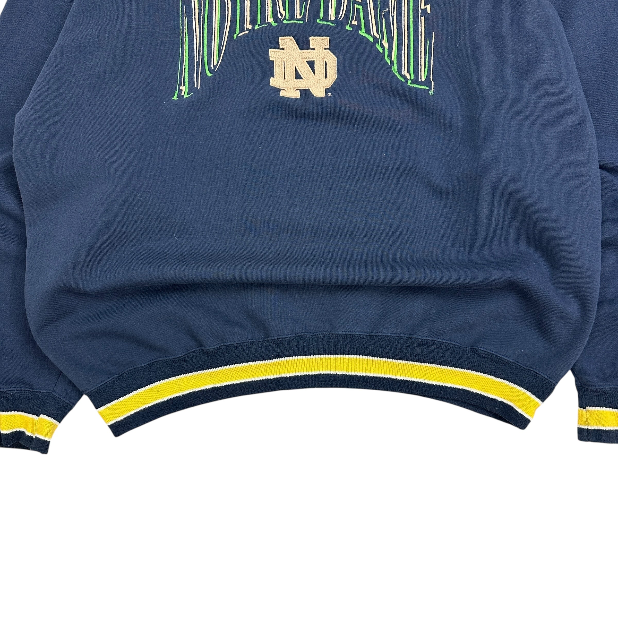 Vintage Lee Sports Notre Dame Crewneck Navy