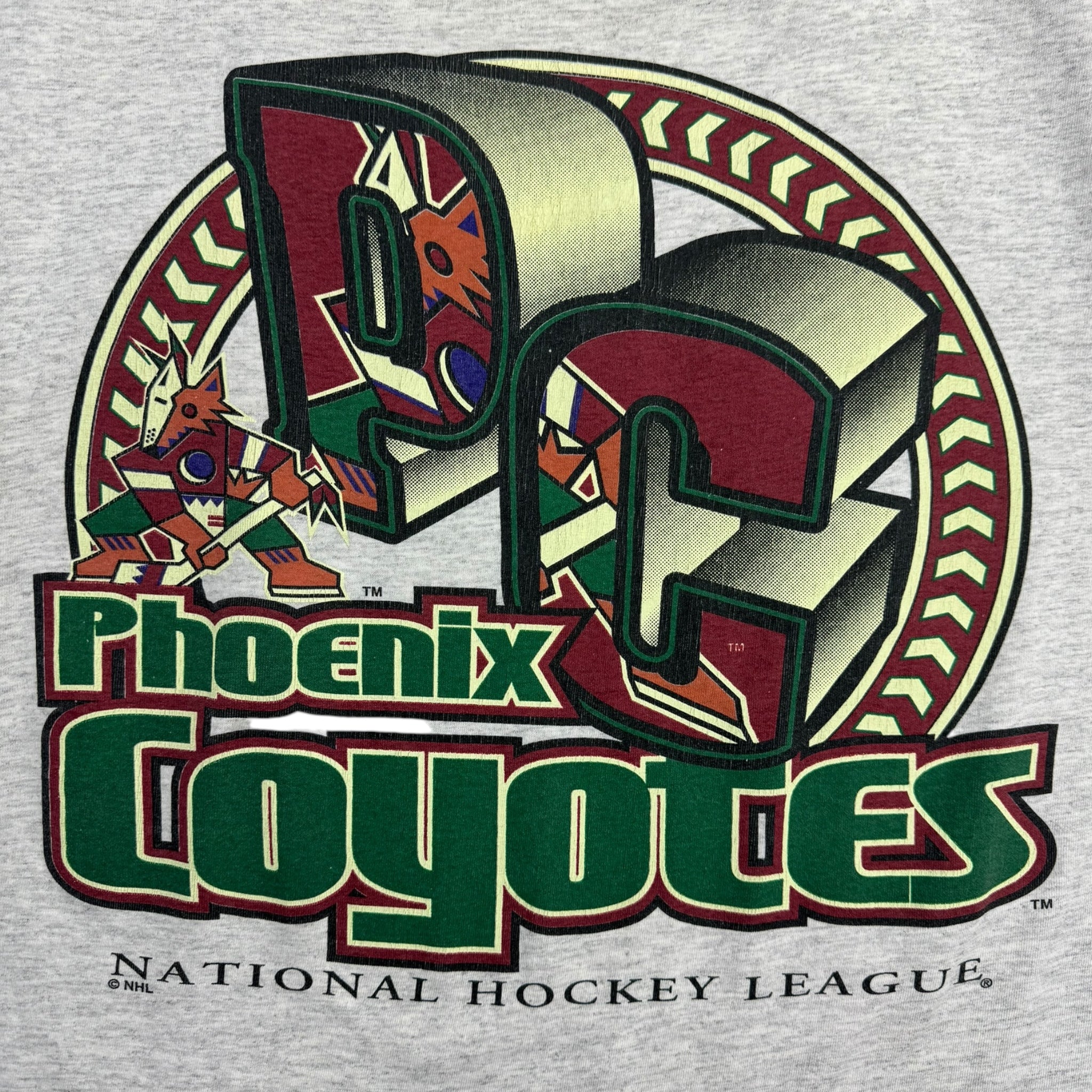 Vintage Phoenix Coyotes Big PC Logo T-Shirt