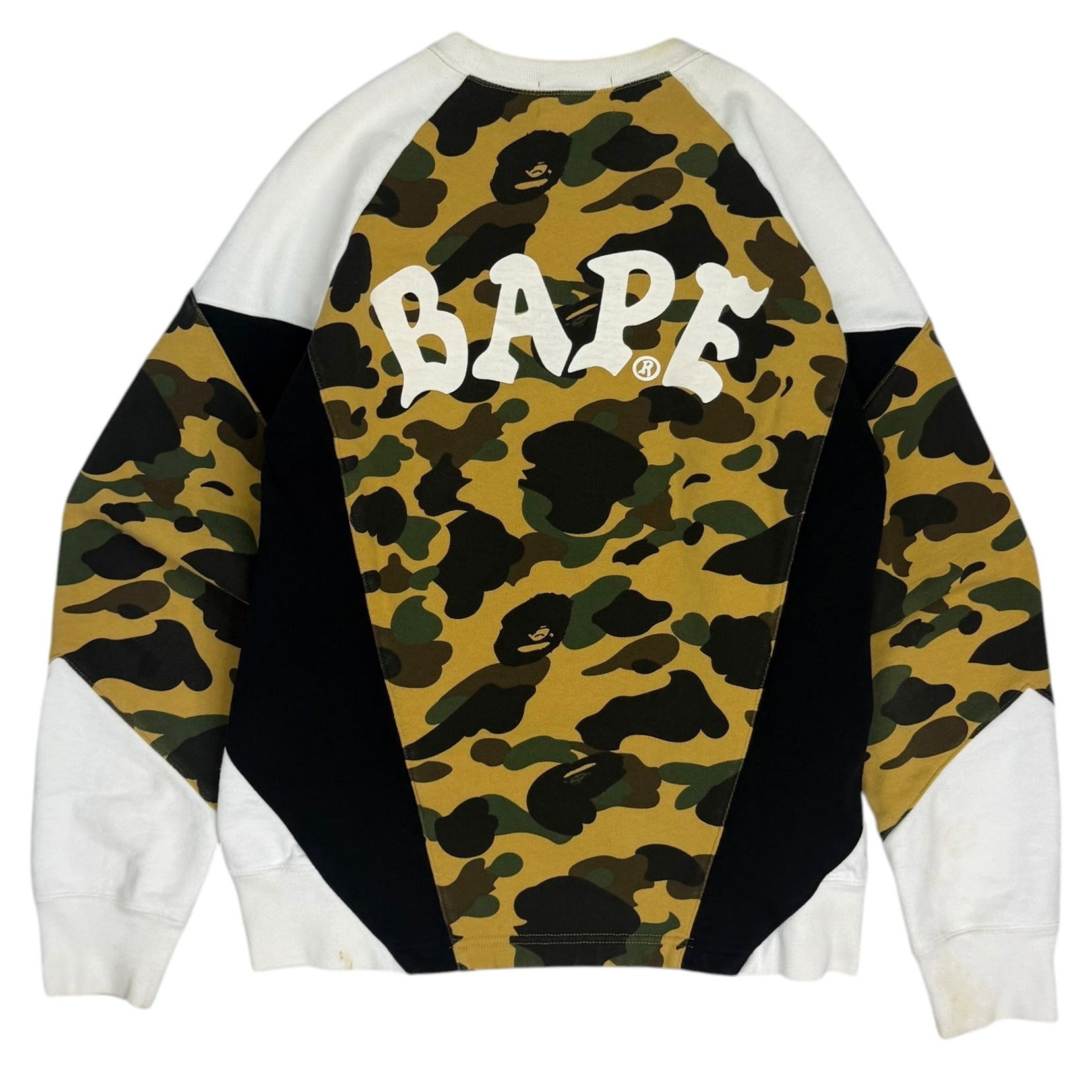 Bape 1st Colorblock Crewneck Camo