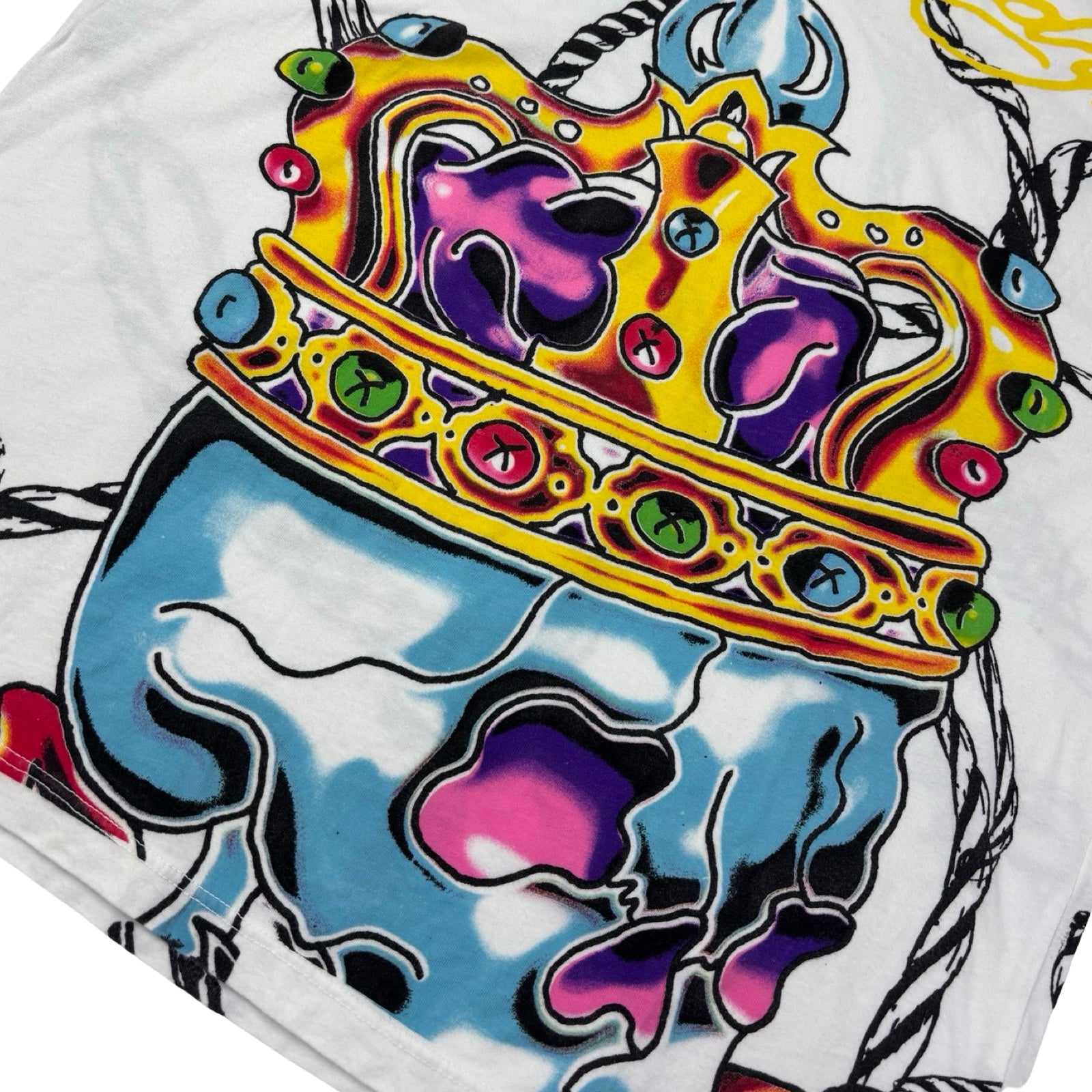 Vintage Y2K Ed Hardy King Skull T-Shirt AOP