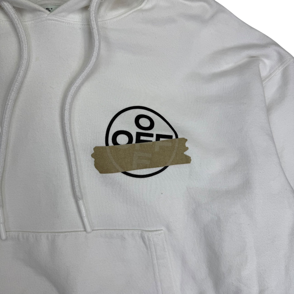 Off-White Tape Diag Arrows Hoodie White