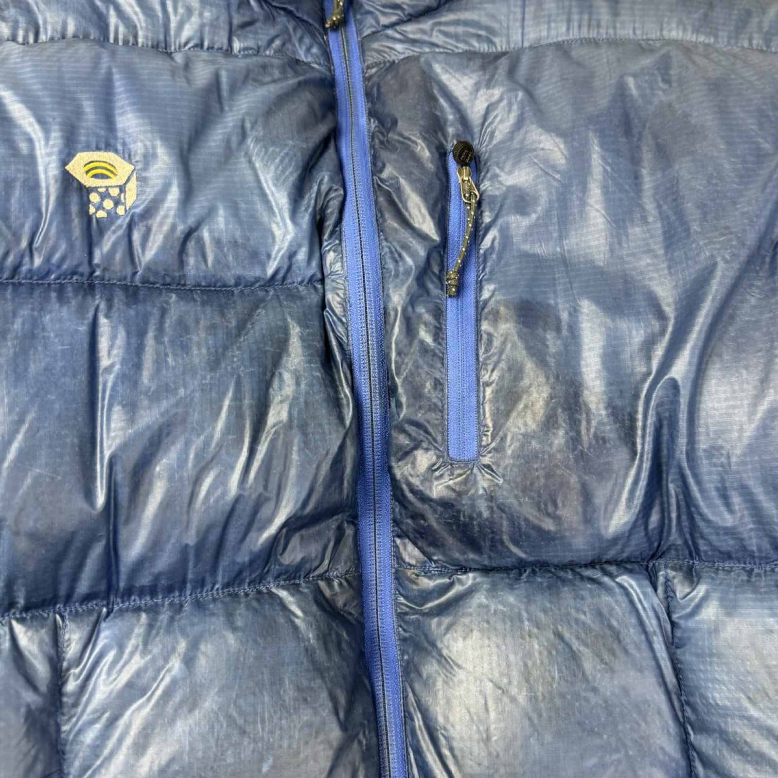 Mountain Hardware Down Fill Puffer Jacket Blue