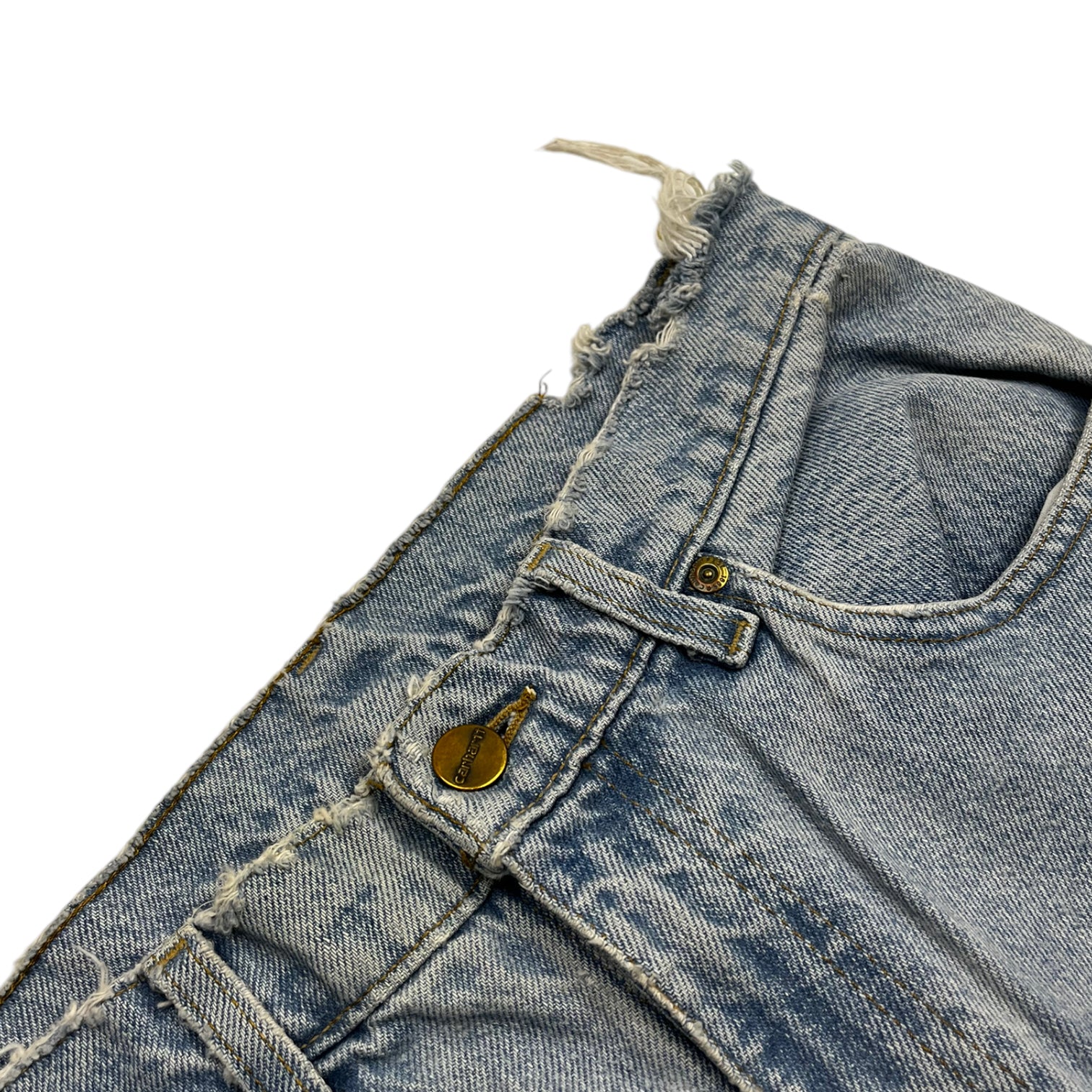 Distressed Carhartt Work Denim Light Wash