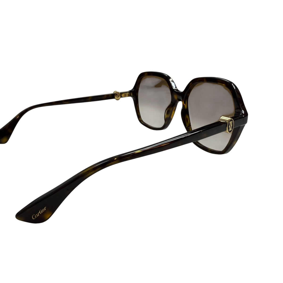 (W) Cartier CT0470S Oversized Sunglasses Black