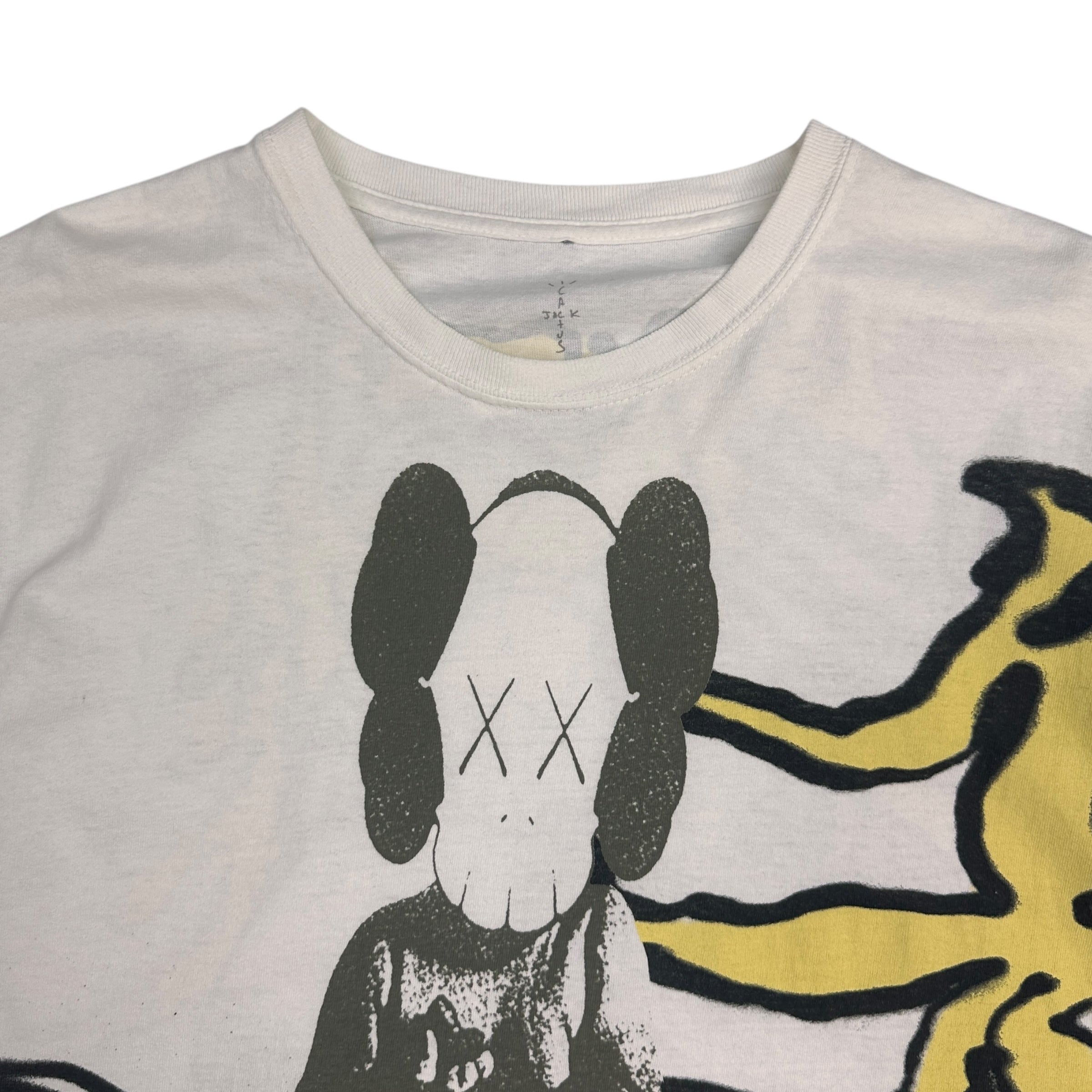 Travis Scott Cactus Jack x Kaws For Fragment T-Shirt White