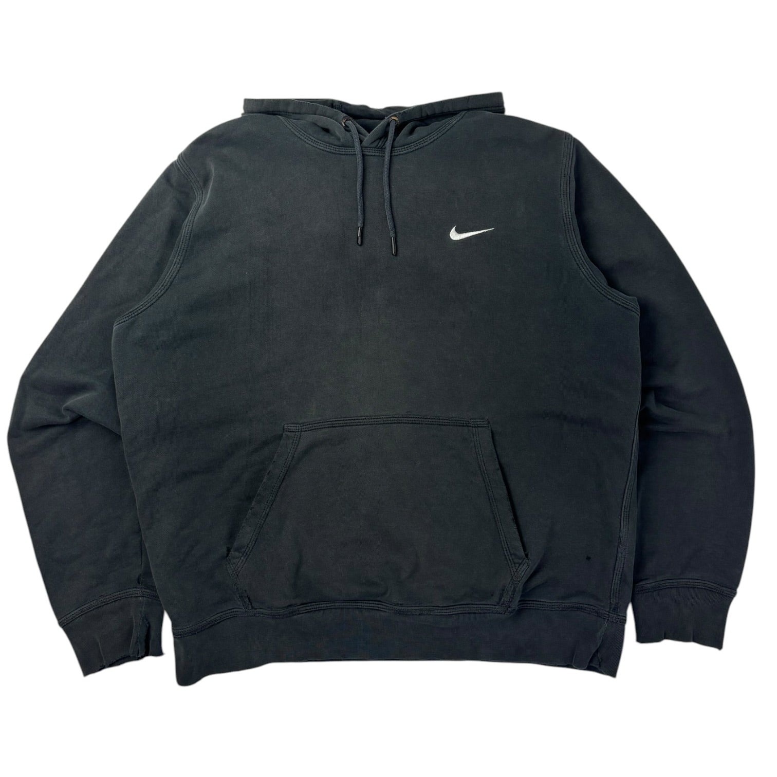 Y2K Nike Pullover Pocket Swoosh Hoodie Black