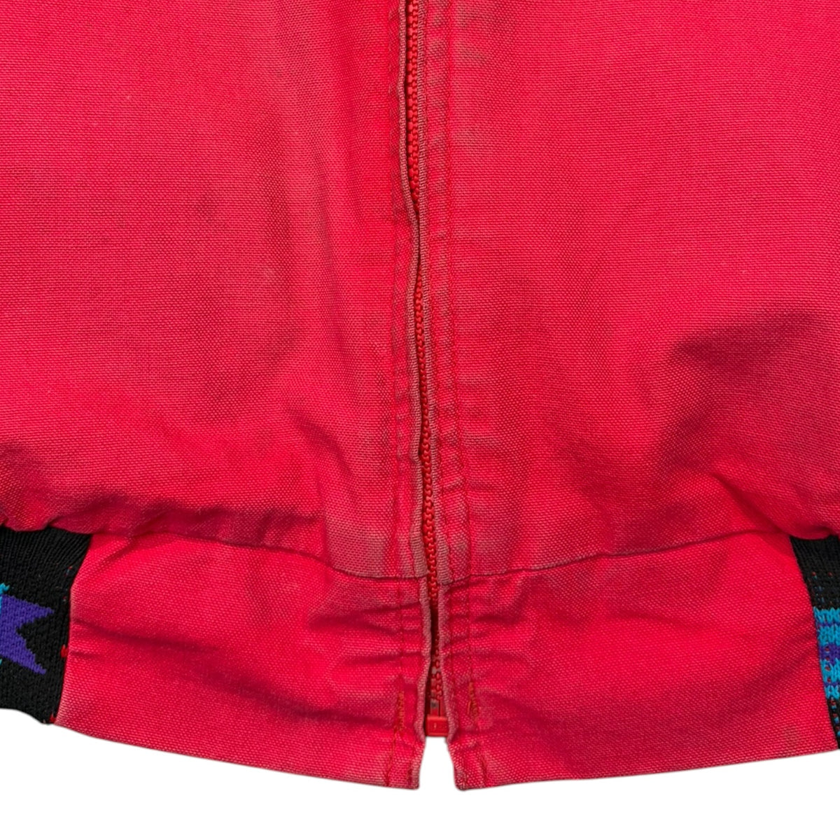 Vintage 90s Walls Western Canvas Bomber Jacket Red
