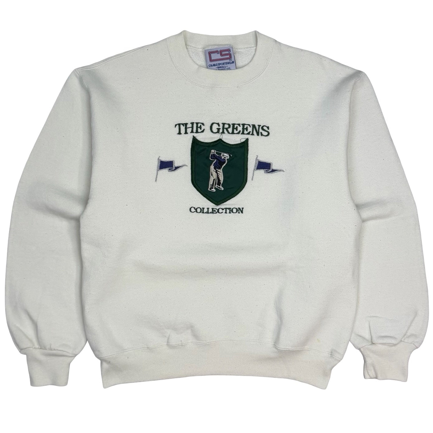 Vintage The Greens Collection Crewneck White