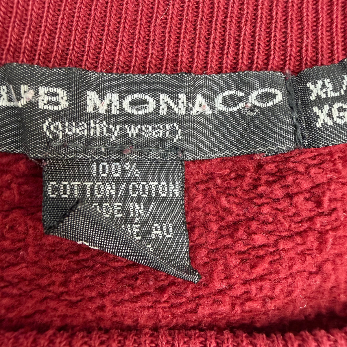 Vintage Club Monaco Crewneck Maroon
