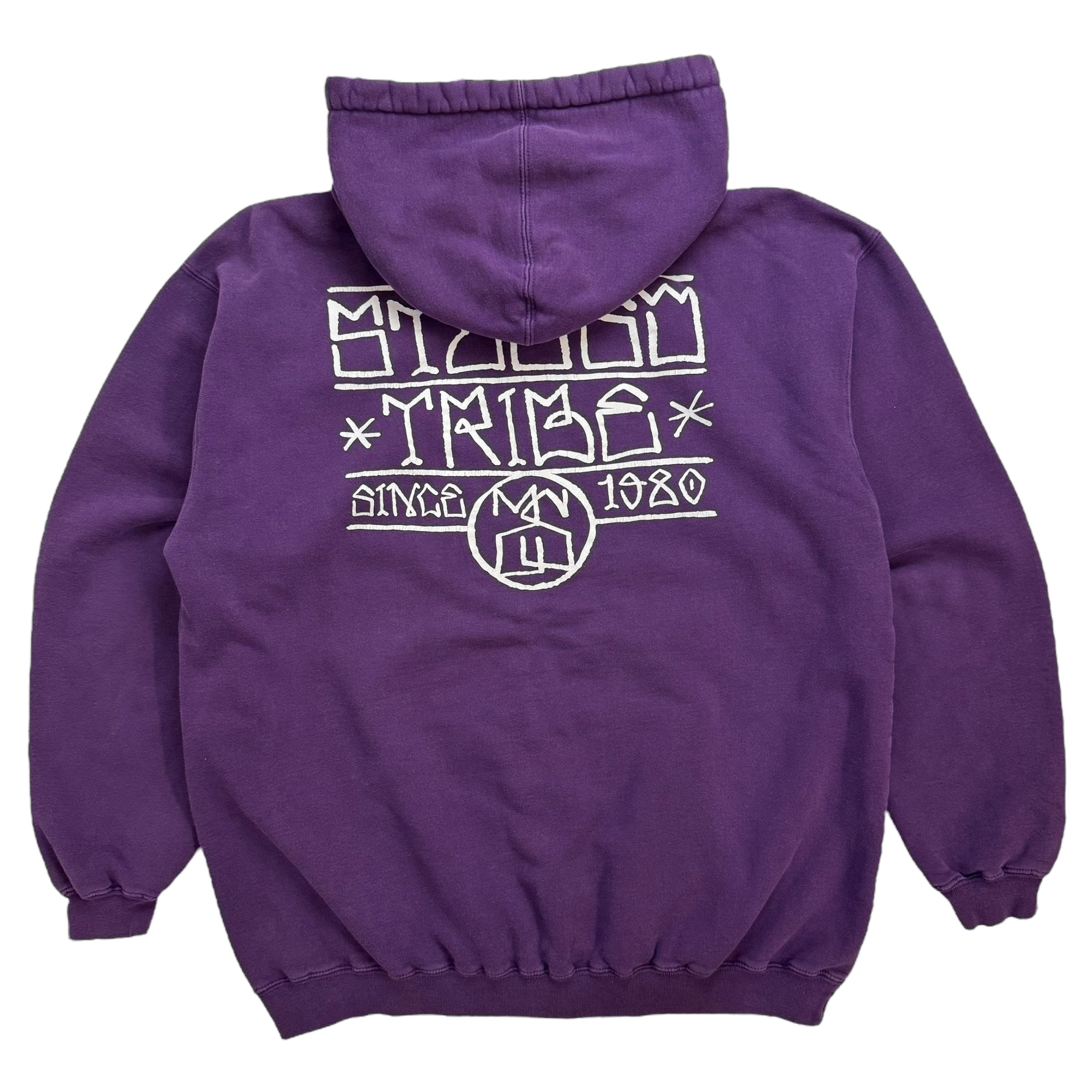 Vintage Stussy Tribe Hoodie Purple