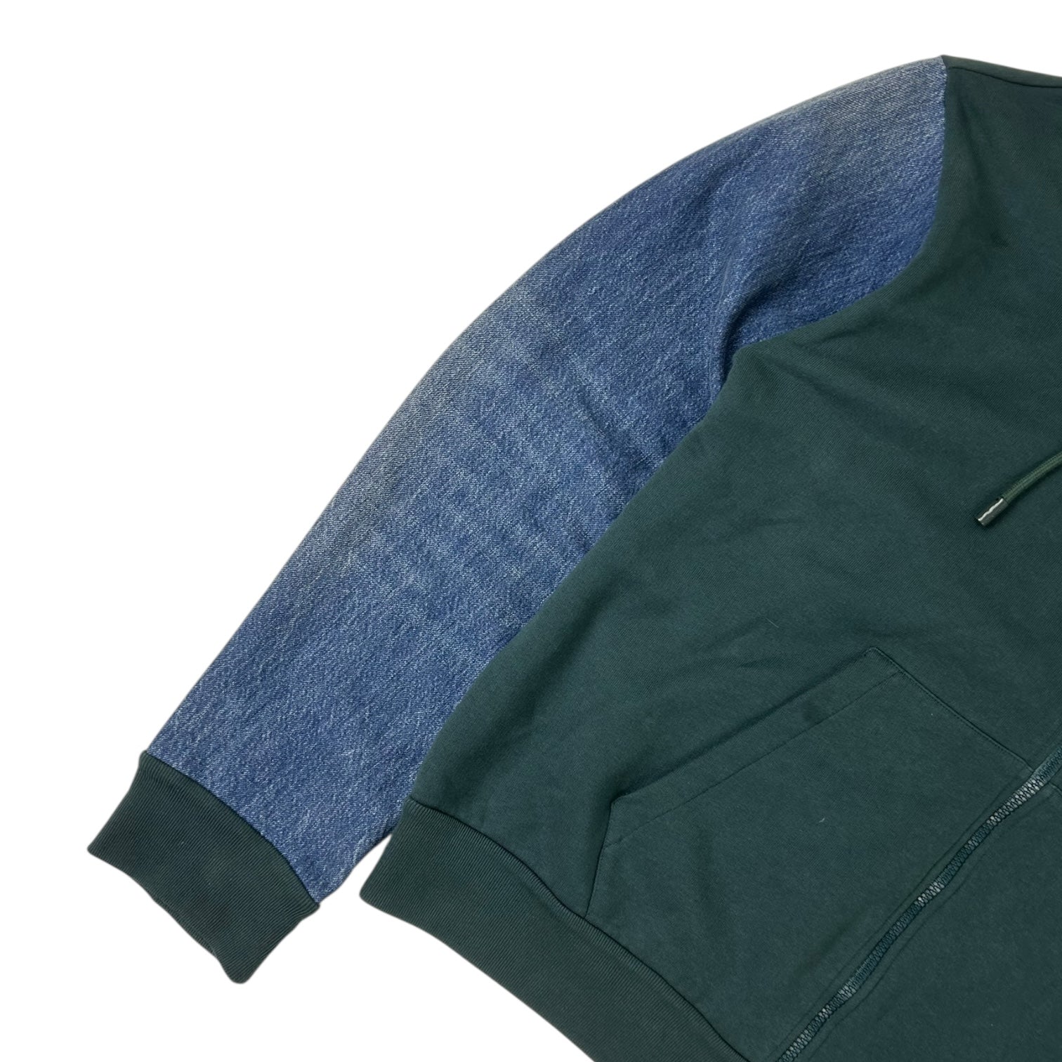 Louis Vuitton Denim Panel Hooded Jacket Green/Blue